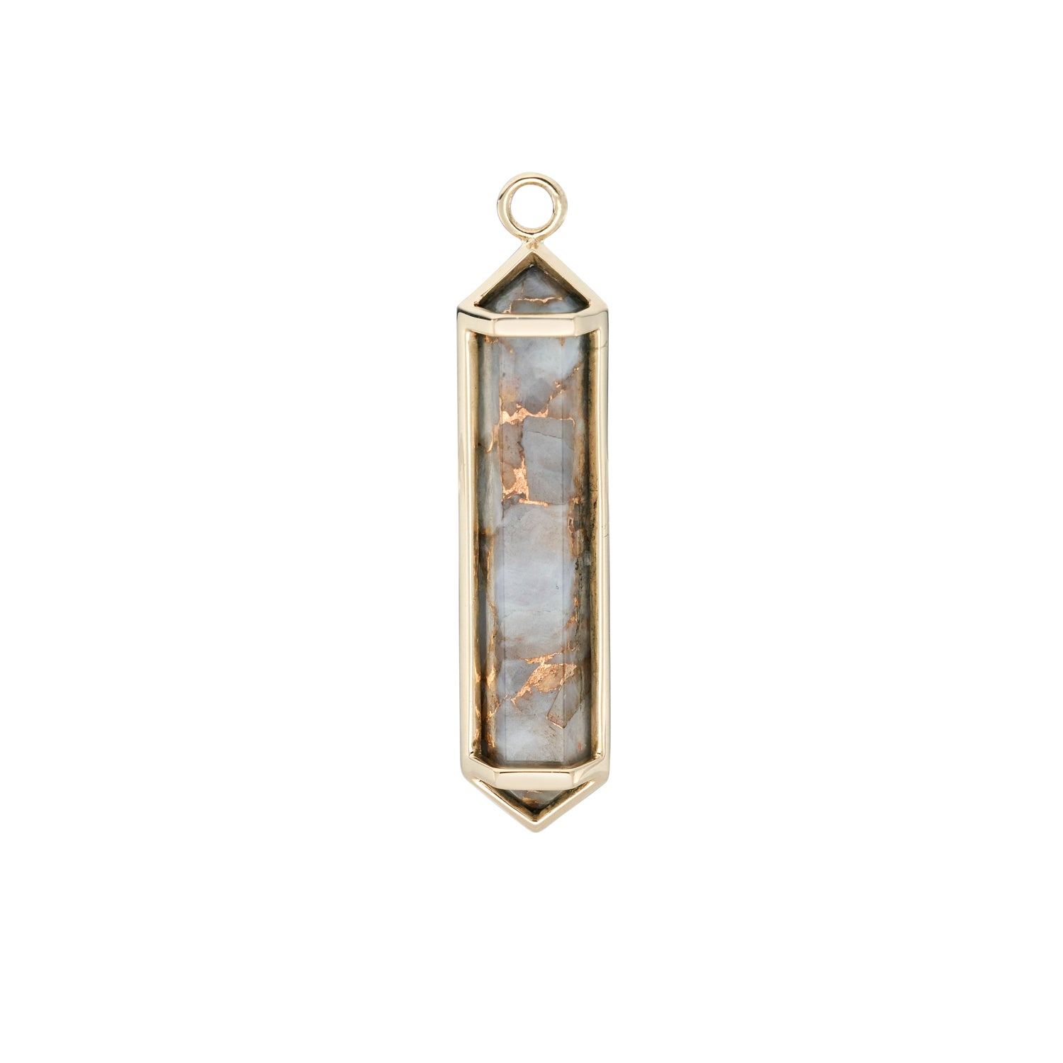 Large Ojo Ornament Plaques: Storm Calcite