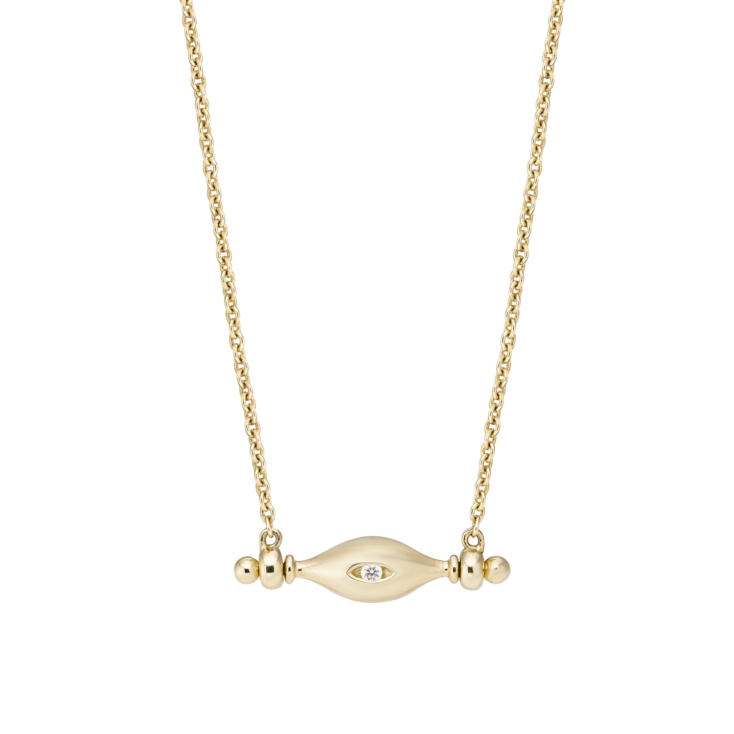 Mudra Ojo Spinner Single Diamond Pendant