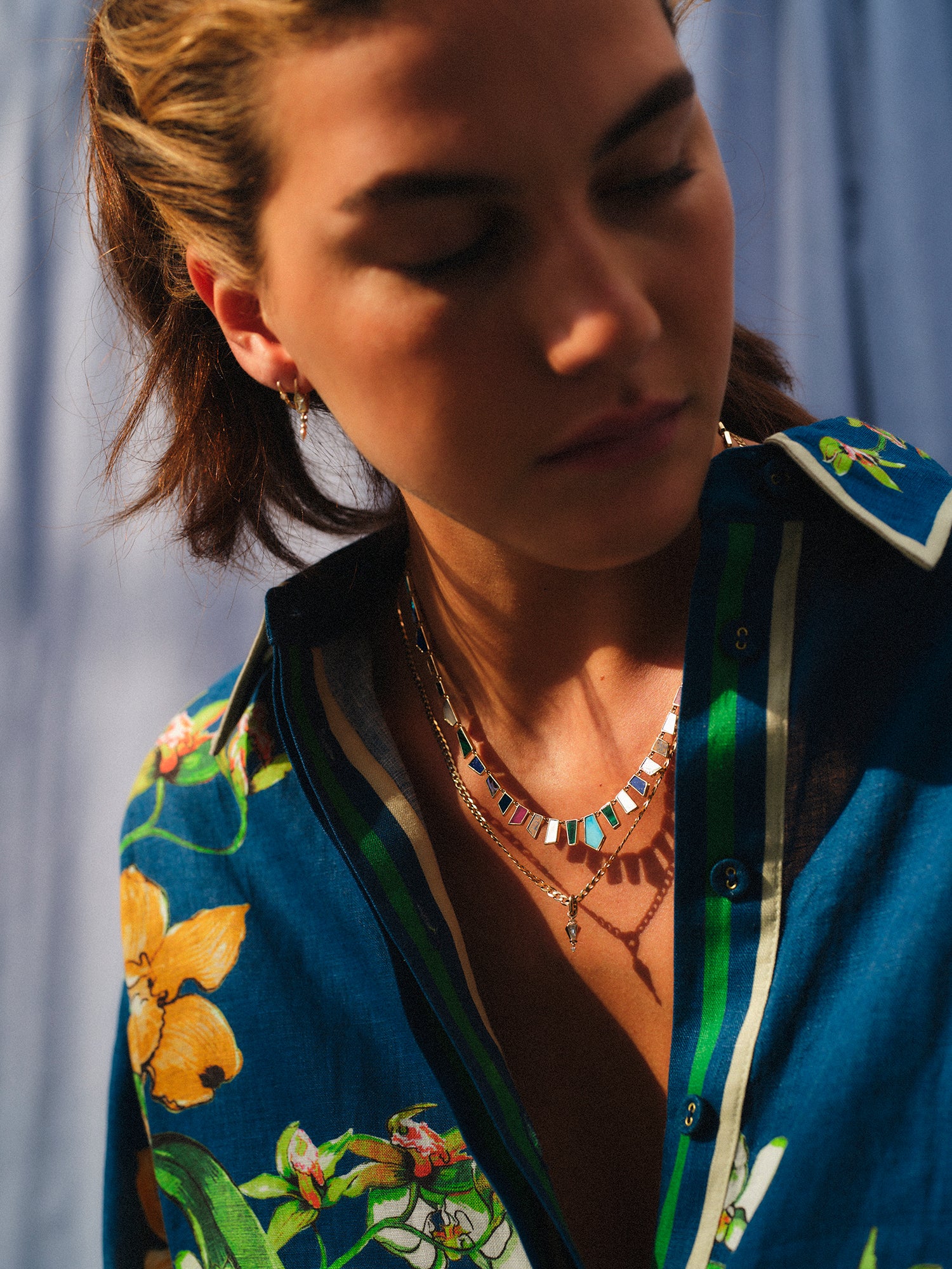 METIER BY TOMFOOLERY RAINBOW TESSERAE NECKLACE Rainbow Tesserae Necklace