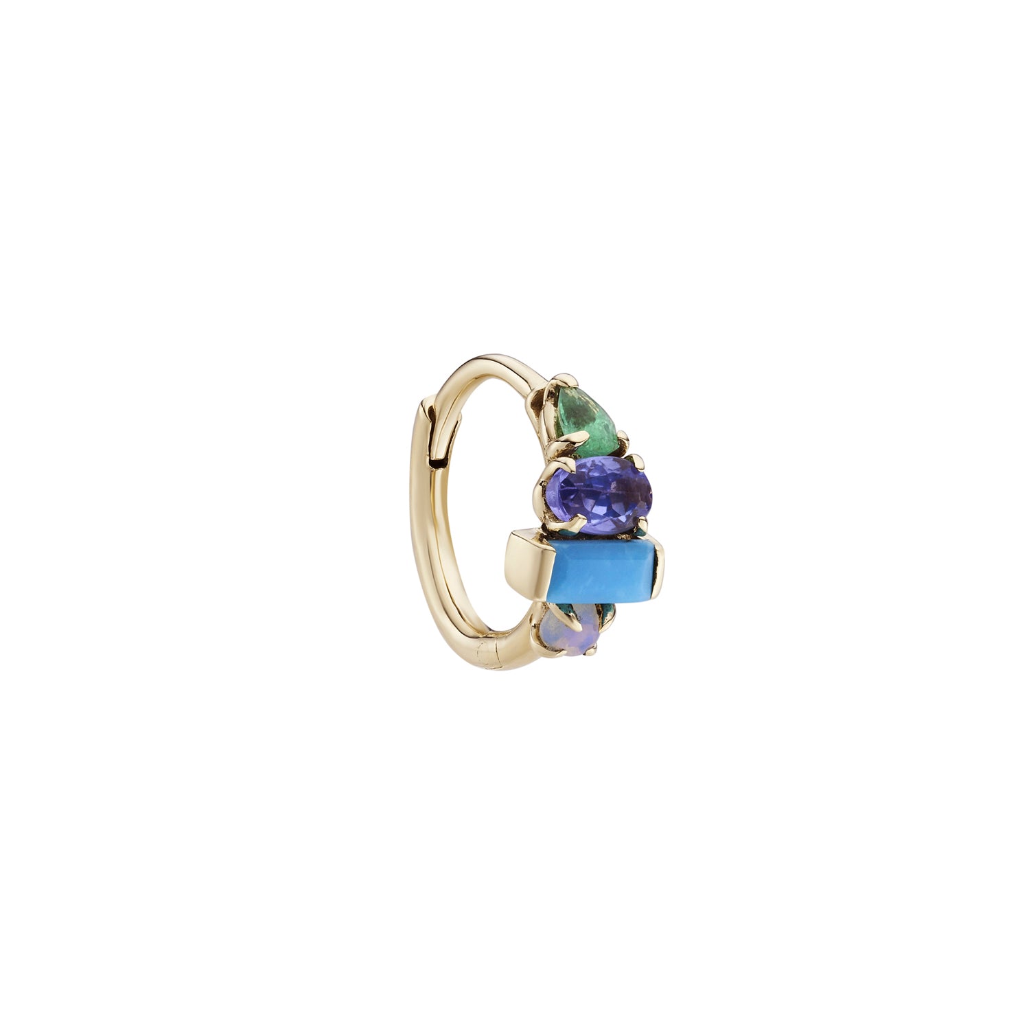 Multi Claw Gemstone Clicker Hoop