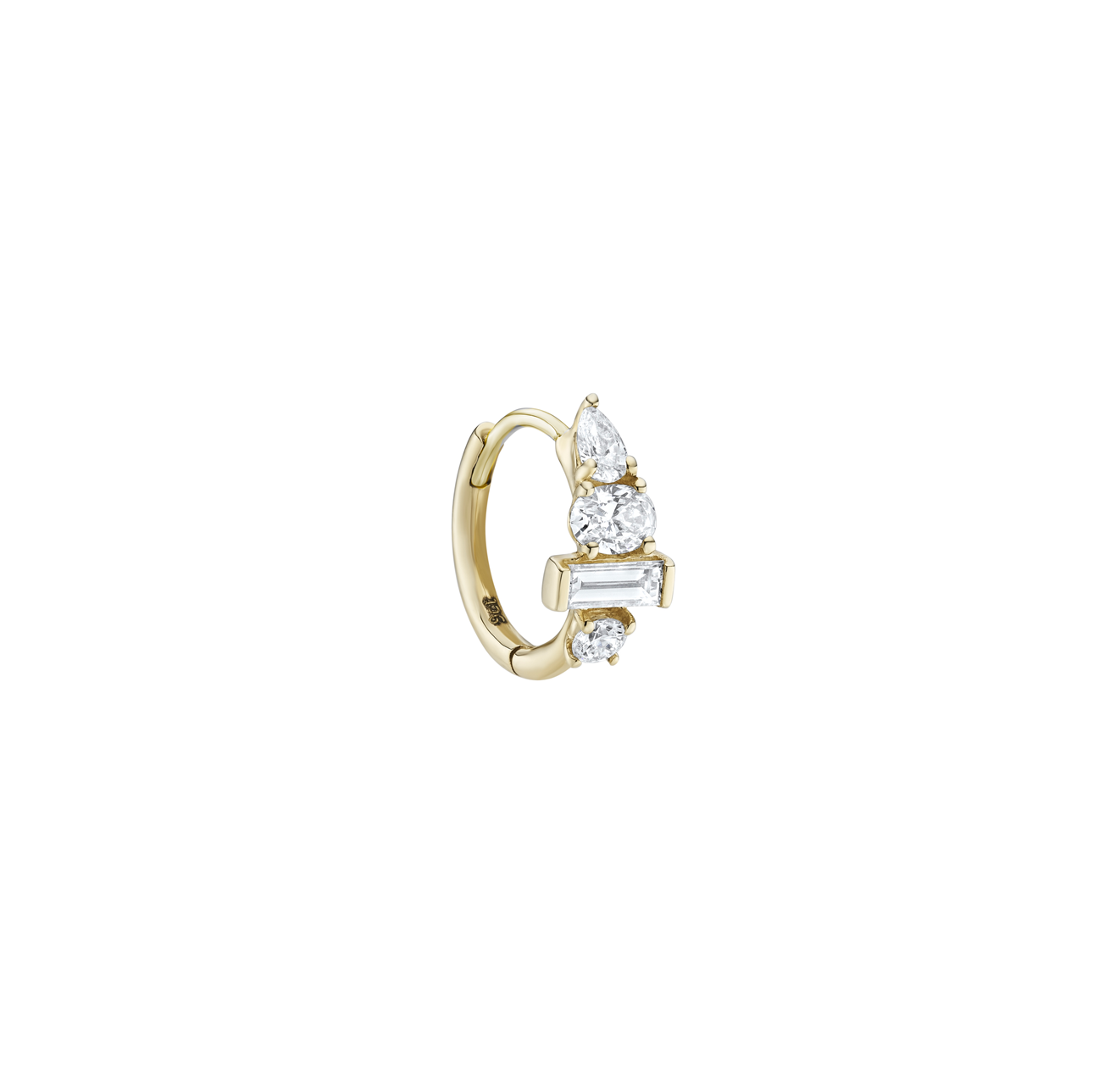 Multi Claw Diamond Clicker Hoop