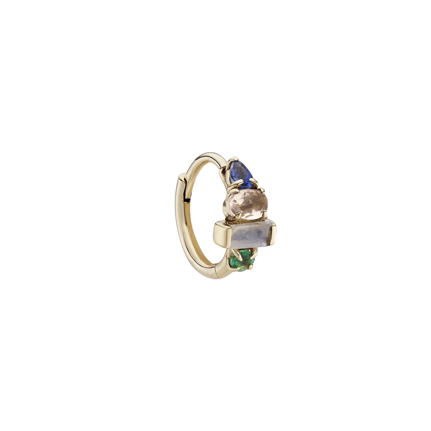Multi Claw Gemstone Clicker Hoop