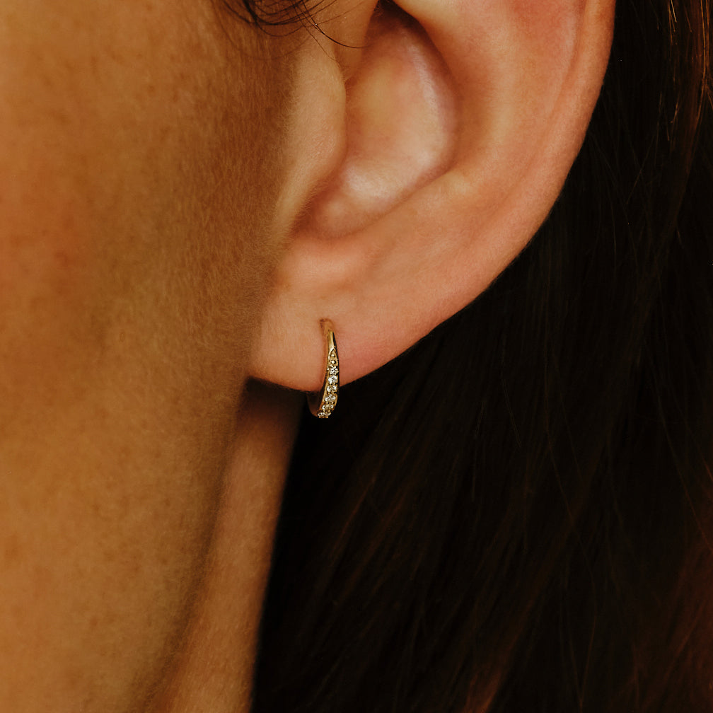 Diamond Oval Dodu Chunky Hoop