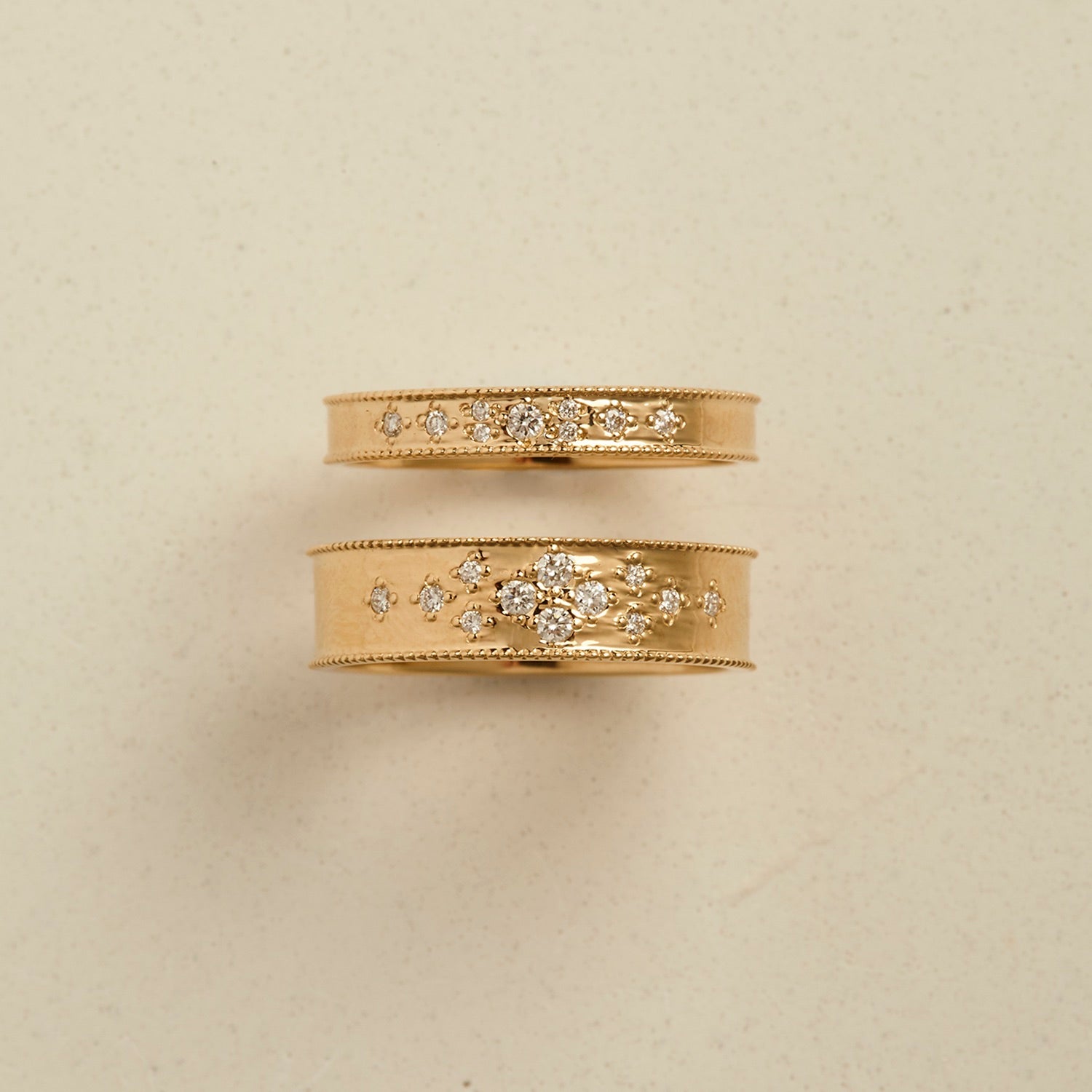 Dala Wide Diamond Scatter Band