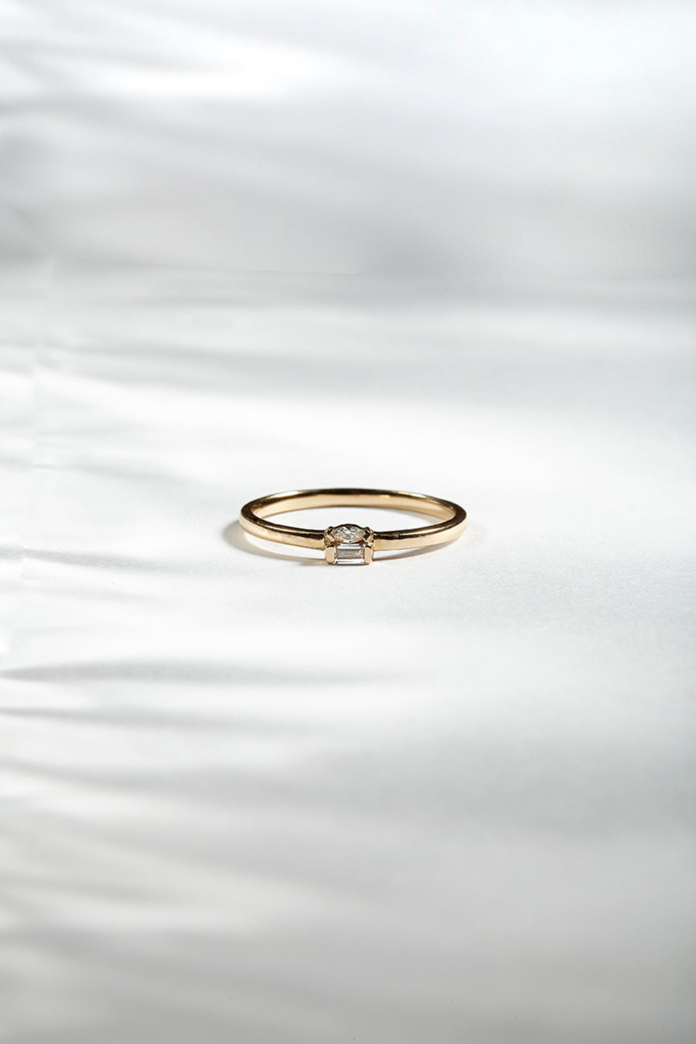 Balance Diamond Duo Ring