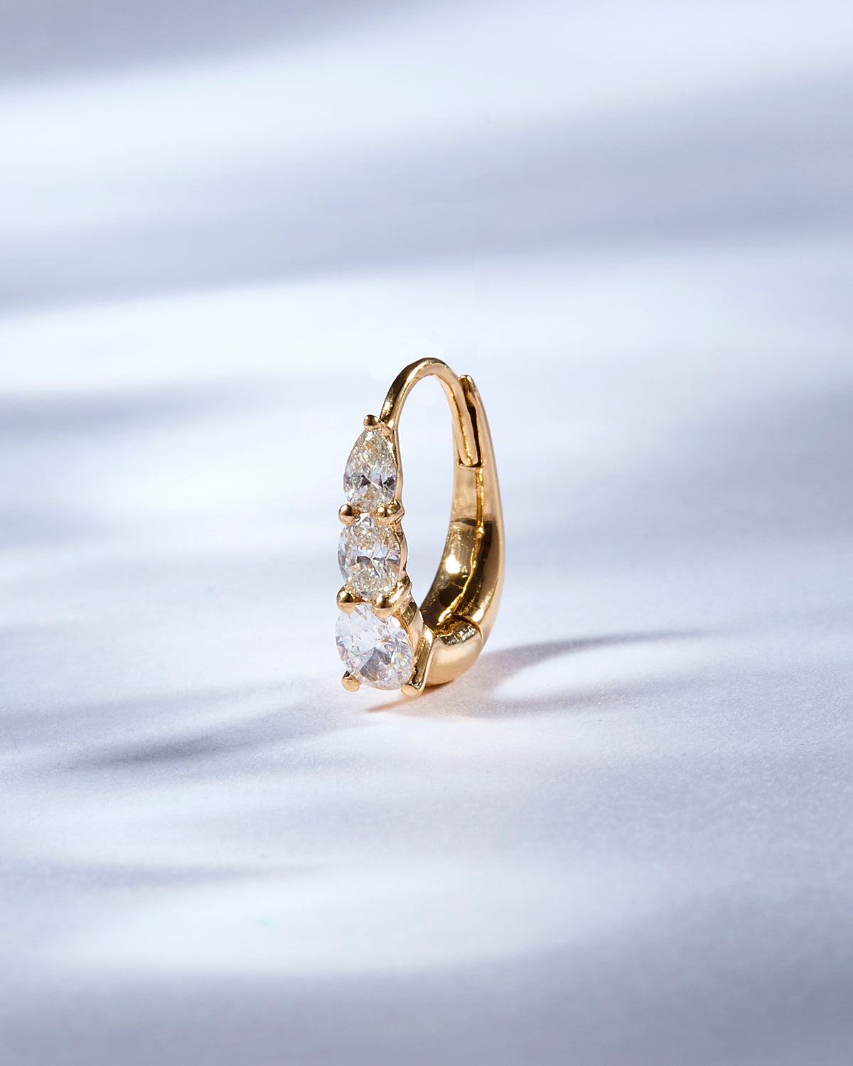 Diamond Date Oval Graduating Clicker Hoop