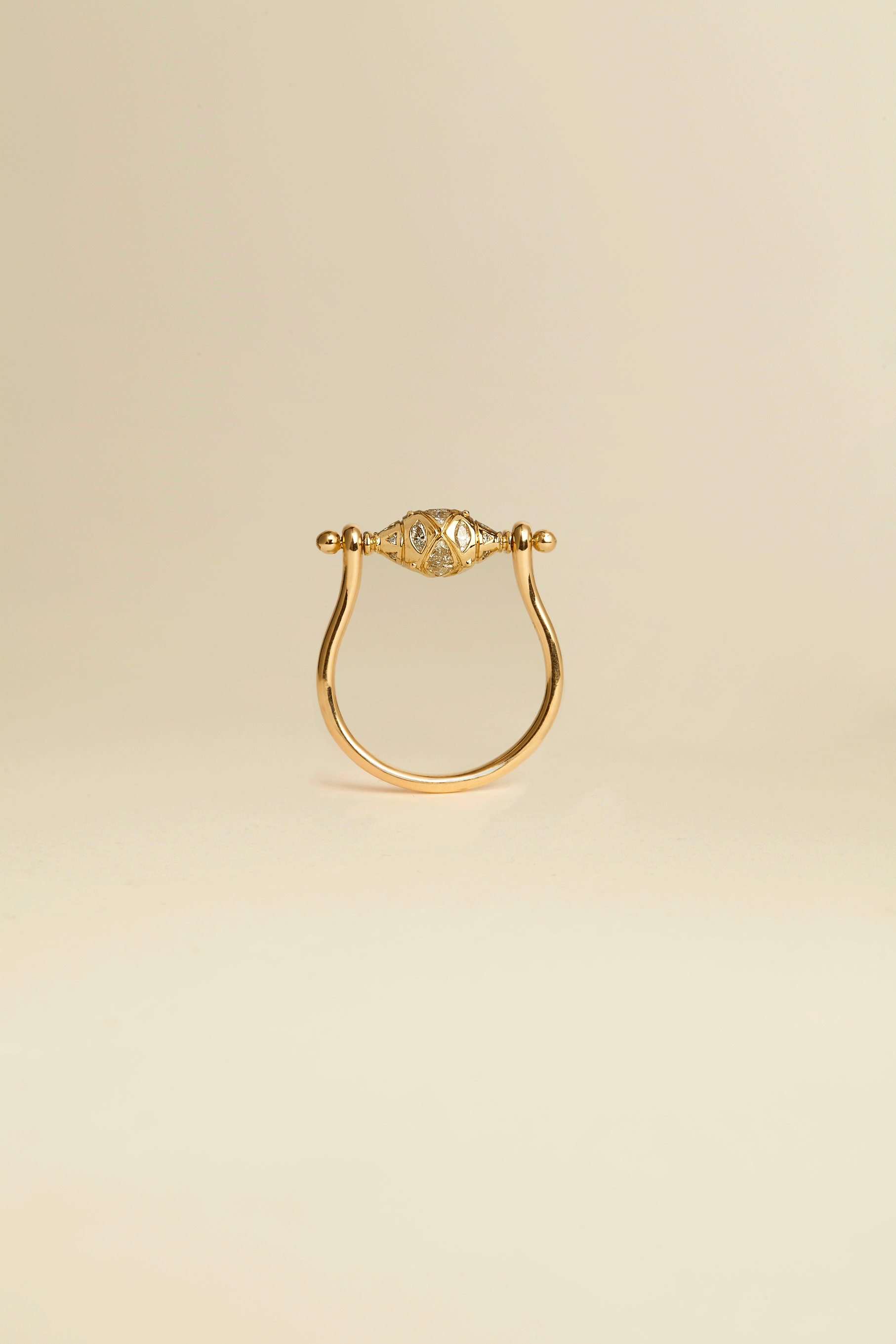 Ojo Mudra AZ Diamond Spinner Ring