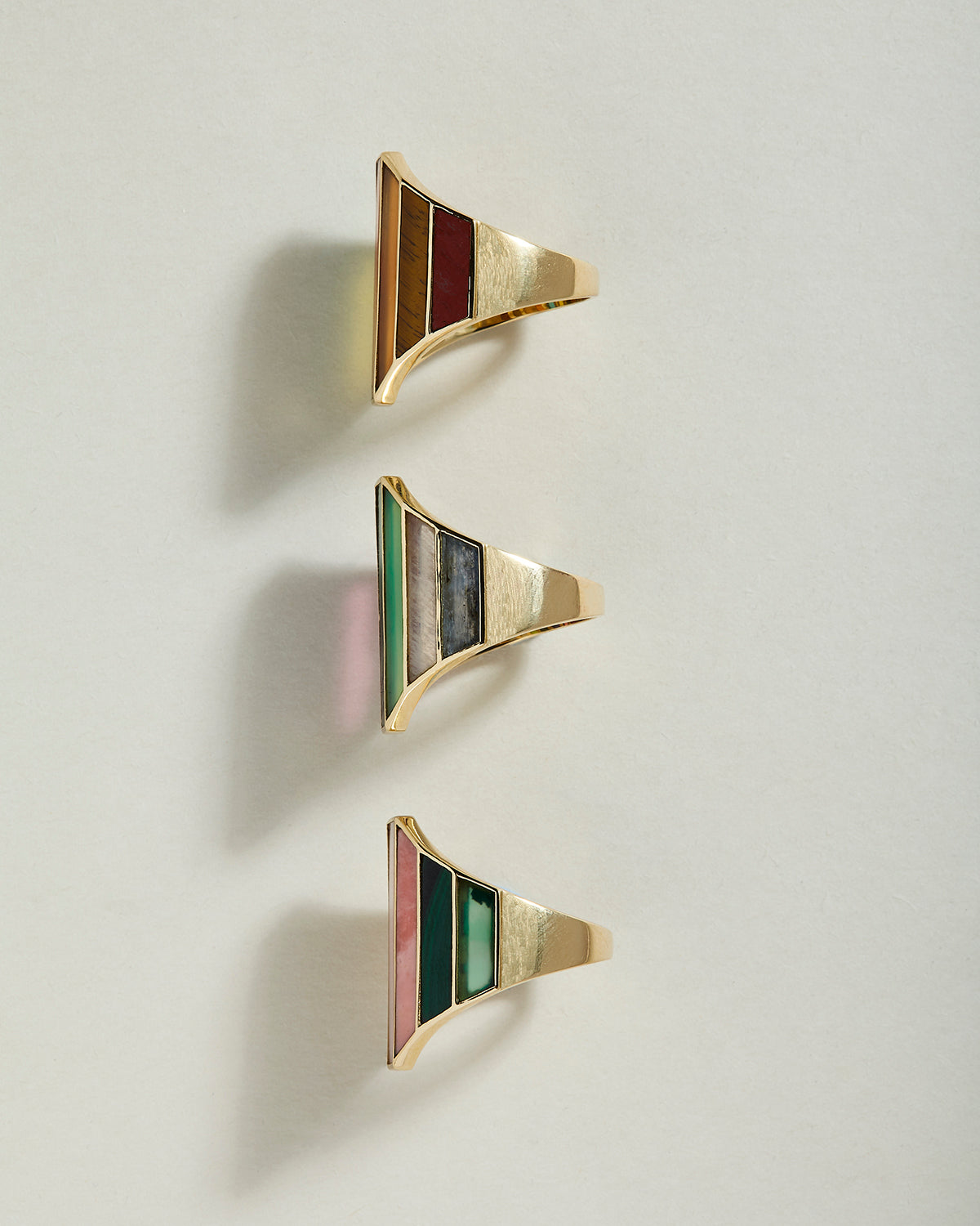 Shield Rings Group Side