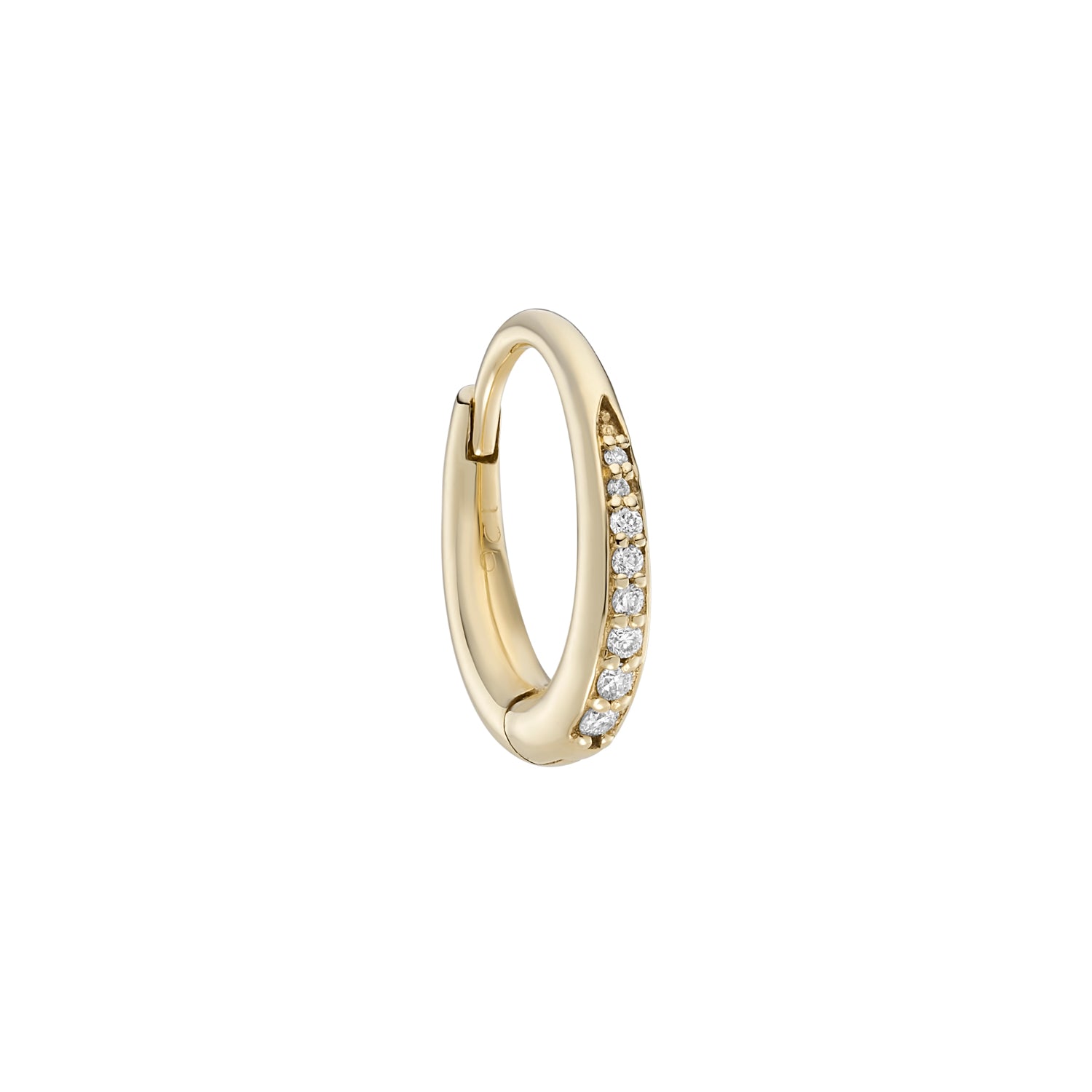 Diamond Oval Dodu Chunky Hoop