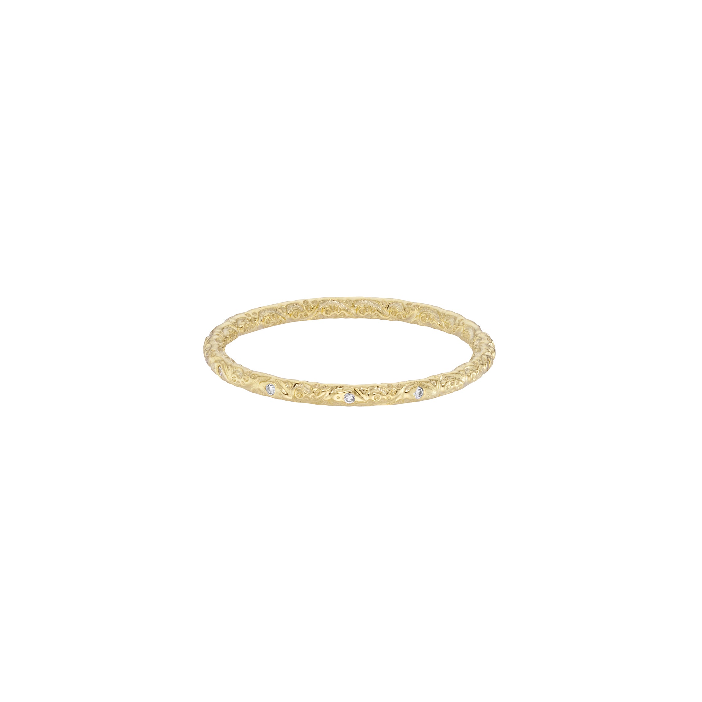 Dala Diamond Engraved Skinny Band