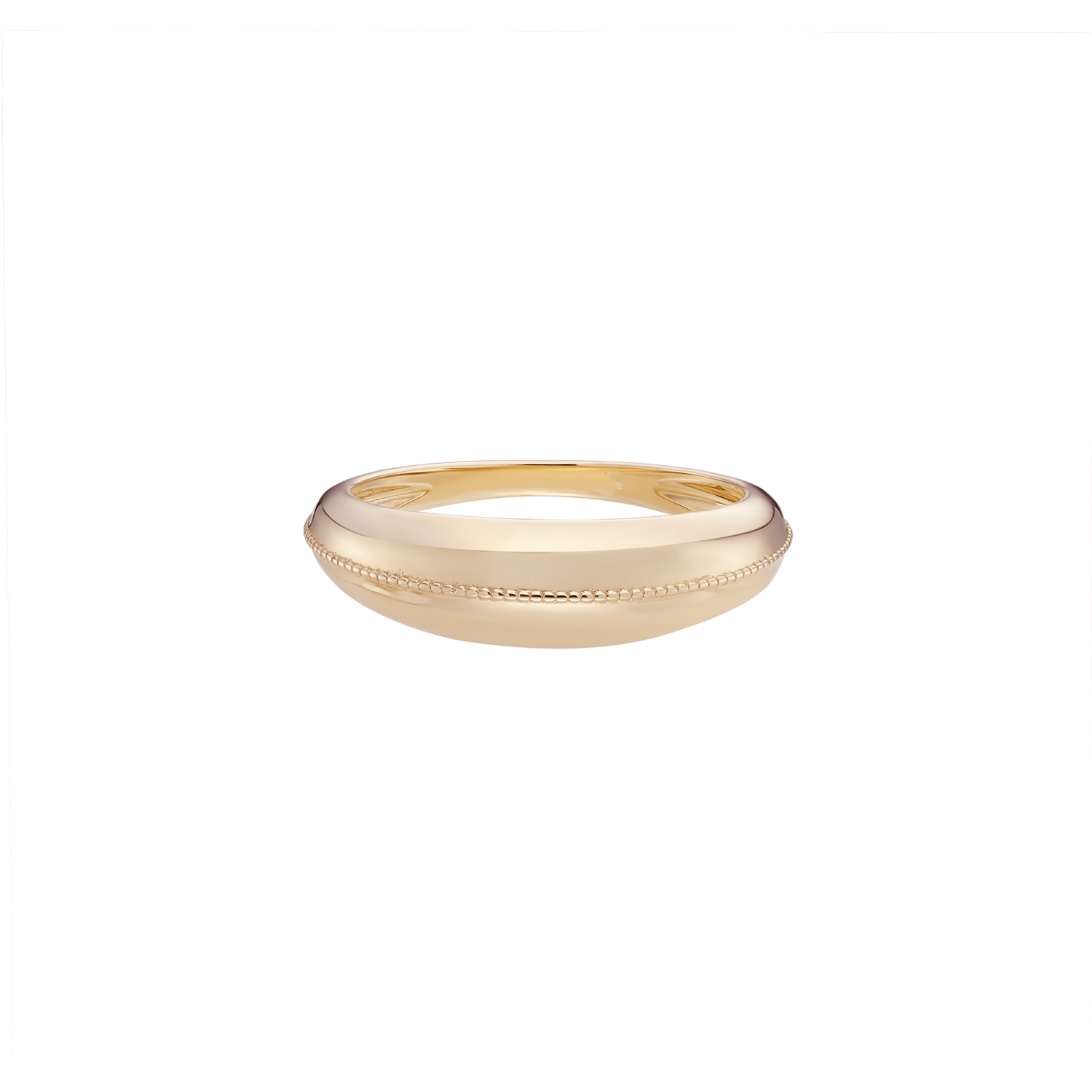 Dôme Milgrain Centred Ring