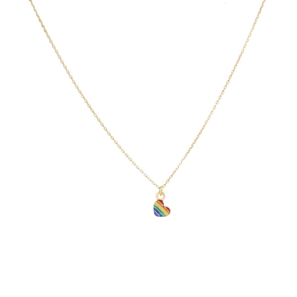 Dala Sweetheart Rainbow Enamel Pendant