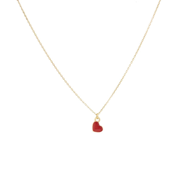 Dala Sweetheart Red Enamel Pendant