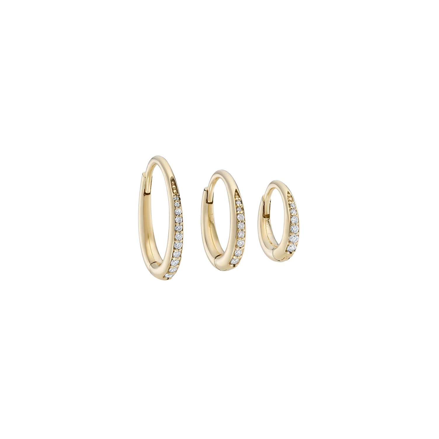 Diamond Oval Dodu Chunky Hoop
