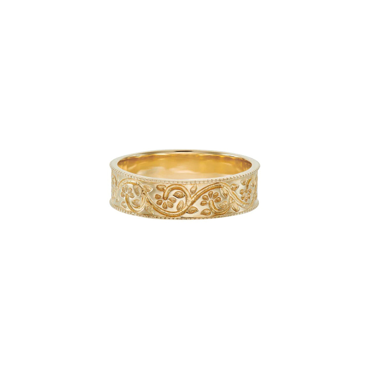 Dala Wide Engraved Band