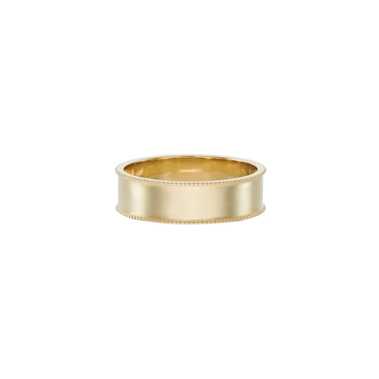 Dala Wide Milgrain Edged Band