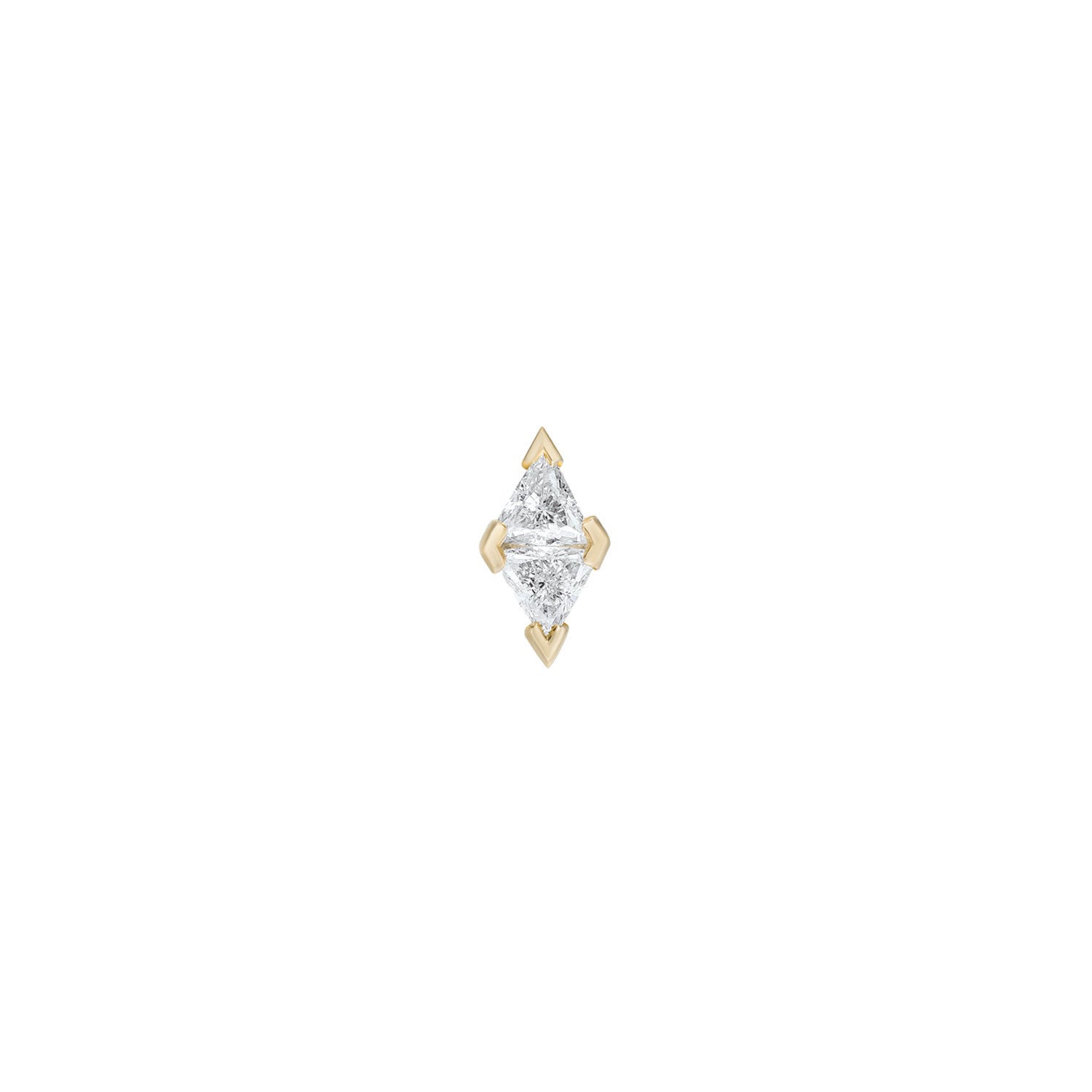 Diamond Date Trillion Stud