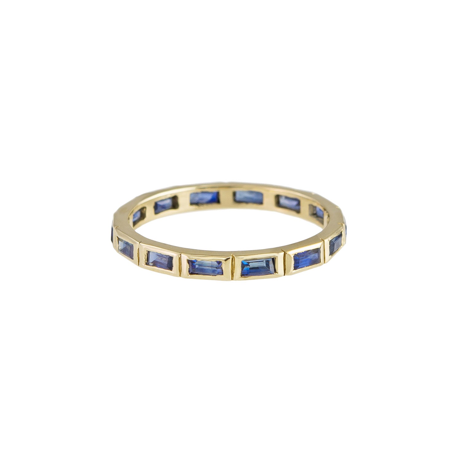 Baguette Cut Gemstone Eternity Ring