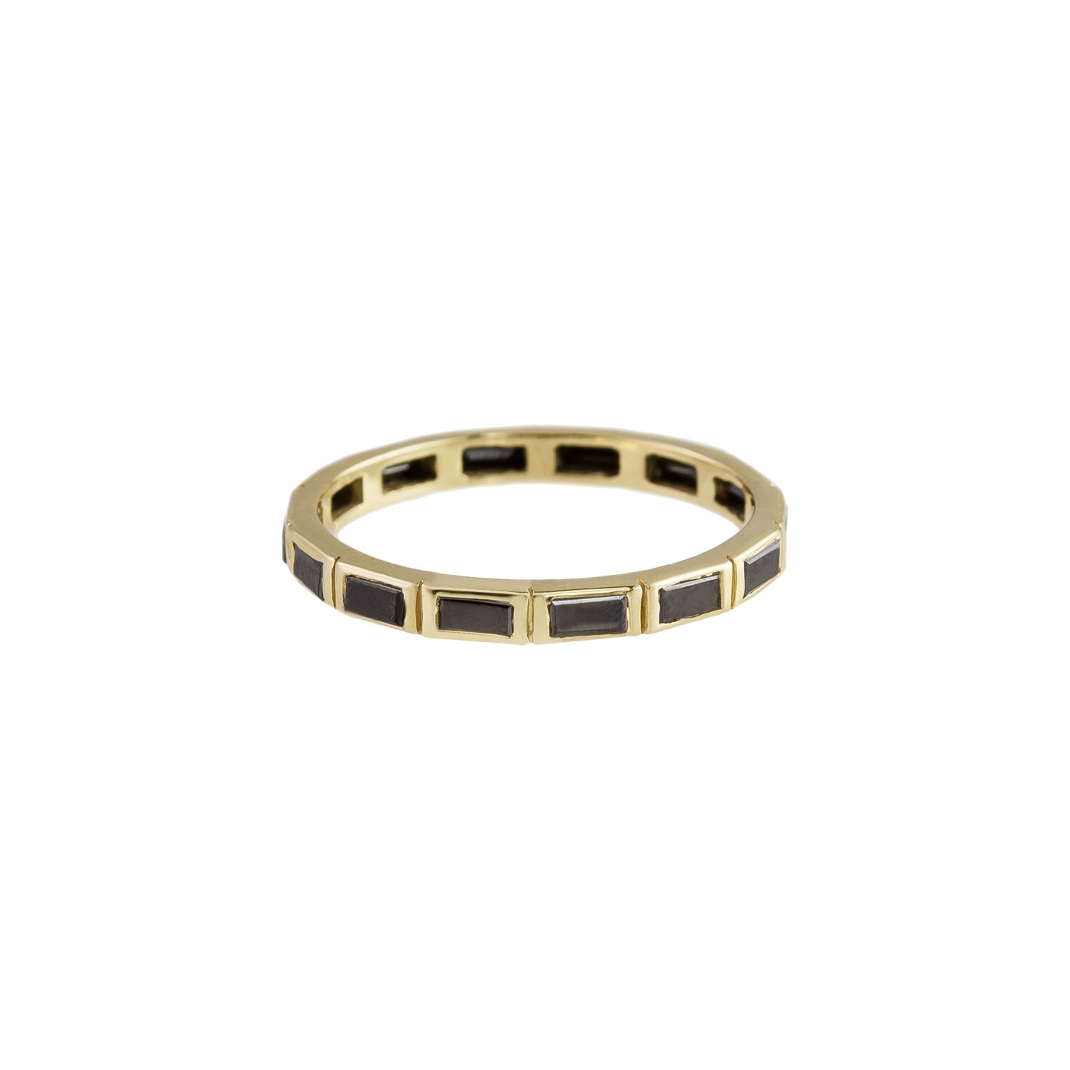 Baguette Cut Gemstone Eternity Ring