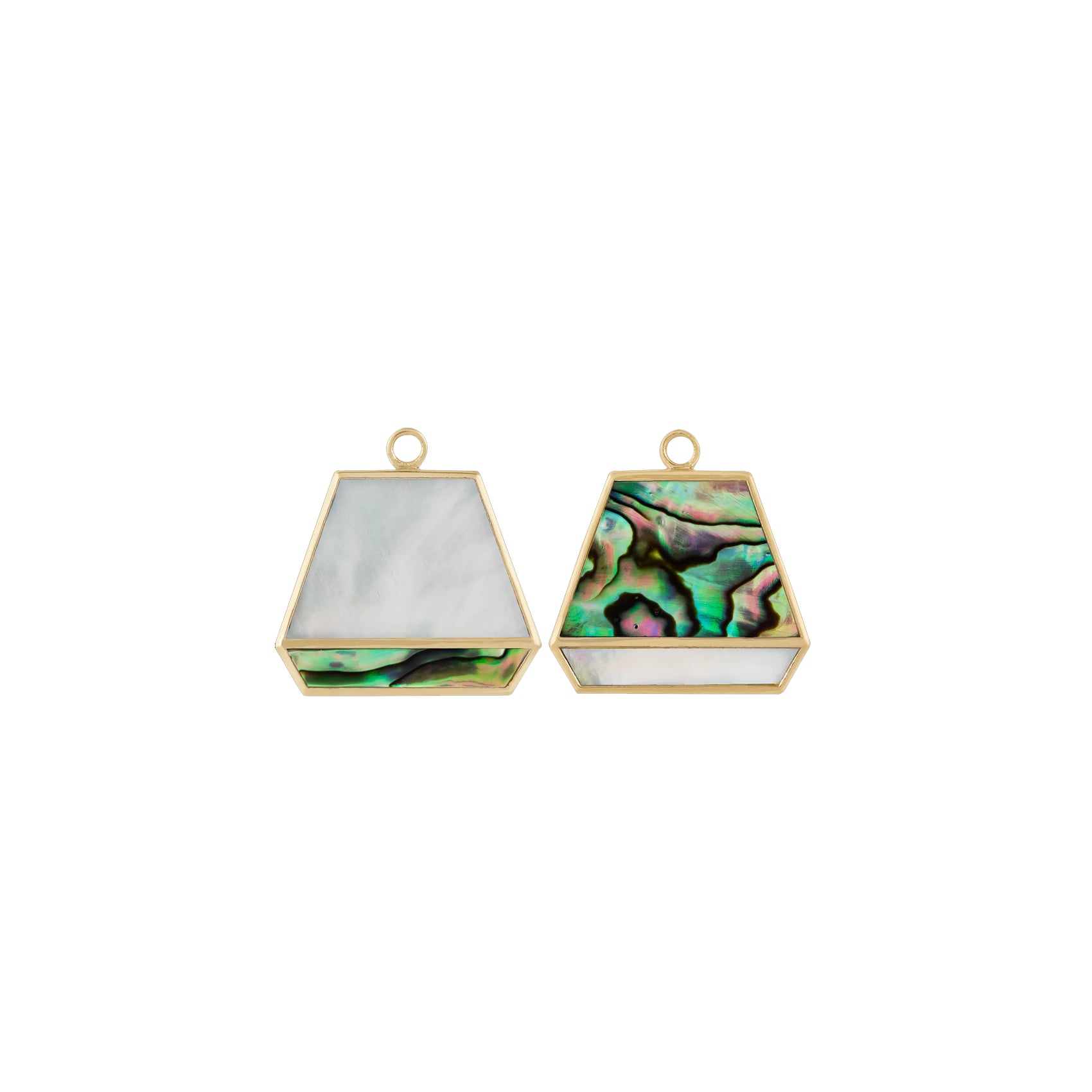 Pearl &amp; Abalone Duo Trapezoid Plaque