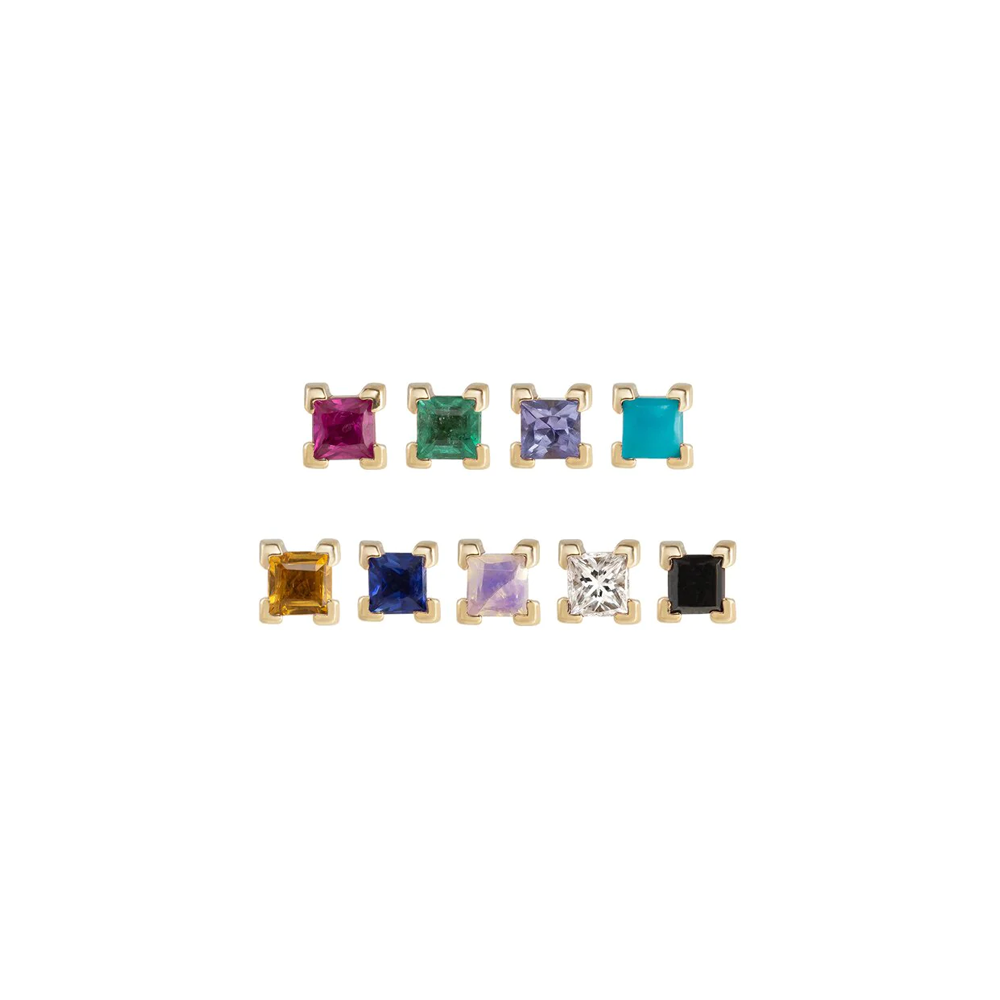 Mini Claw Set Princess Gemstone Studs