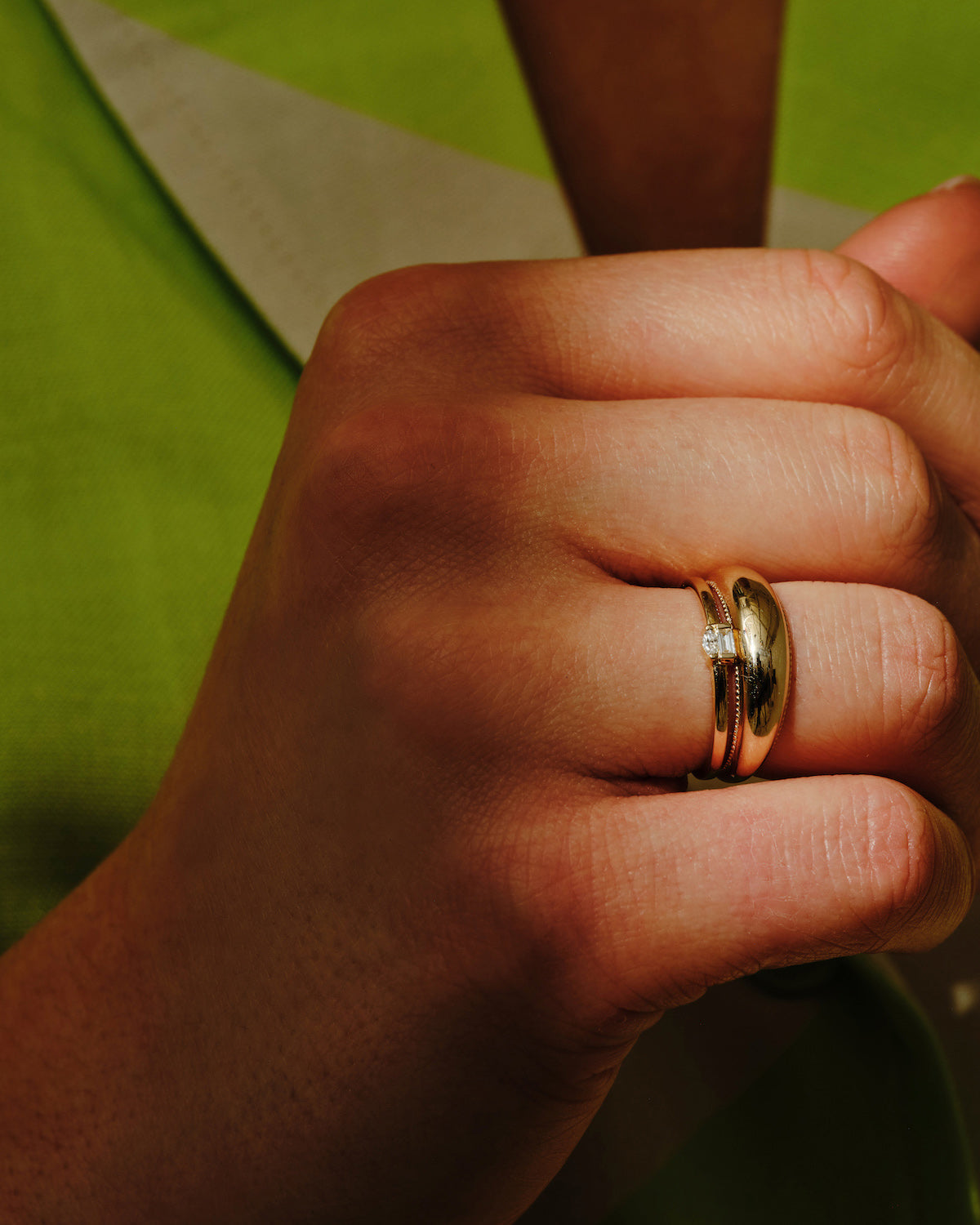 6mm Dôme Milgrain Edged Ring