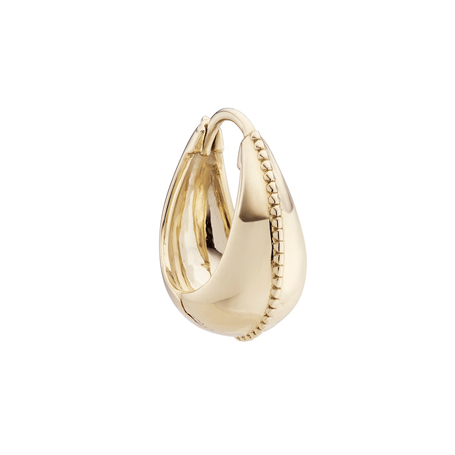 Dôme Milgrain Centred Huggie Hoop