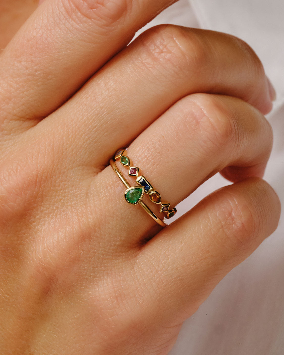 Mixed Cut Full Eternity Gemstone Ring – metier by tomfoolery