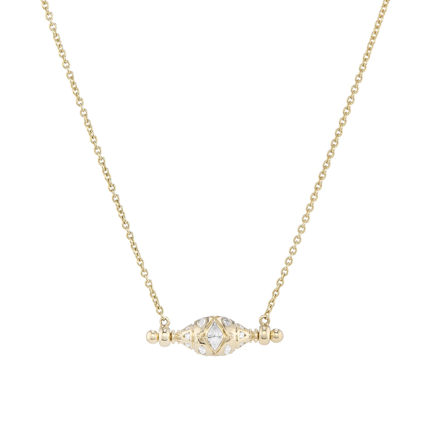 Ojo Mudra AZ Diamond Spinner Pendant