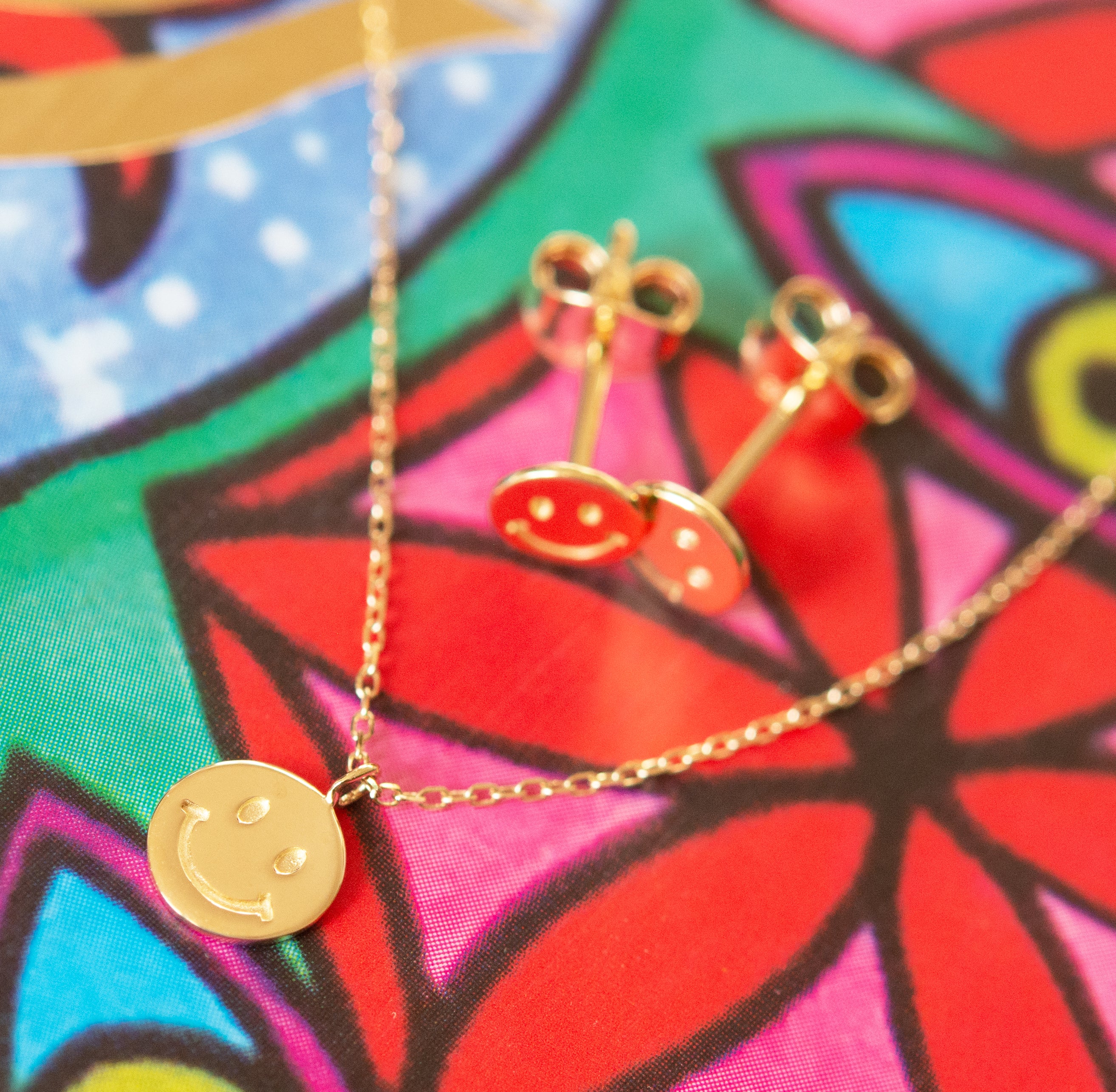 metier by tomfoolery: happiness pendant and stud mood image