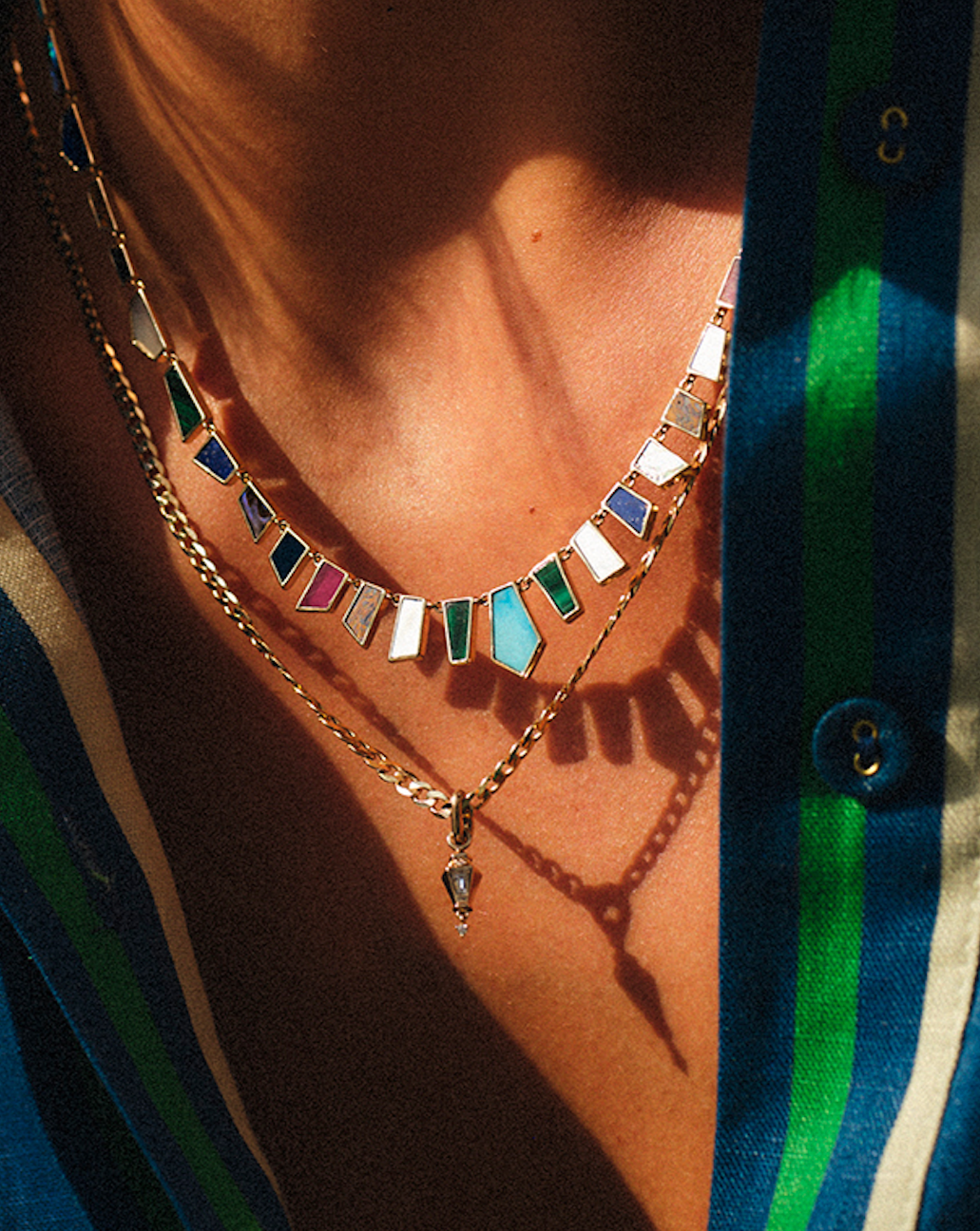 METIER BY TOMFOOLERY RAINBOW TESSERAE NECKLACERainbow Tesserae Necklace