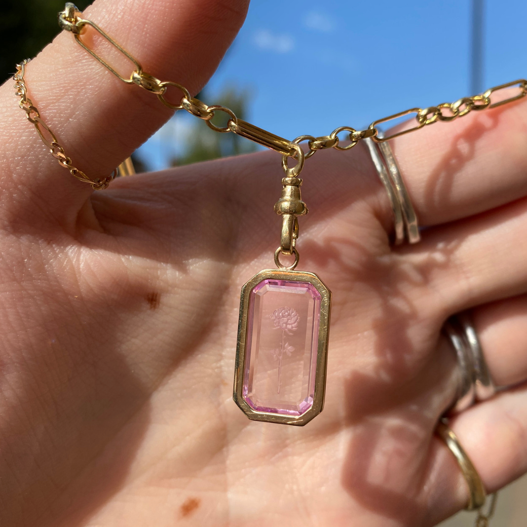 Limited Edition 'Rose' Sapphire Intaglio Plaque