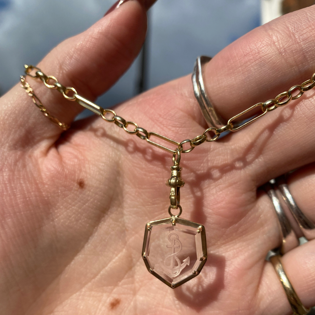 metier by tomfoolery: Limited Edition Topaz 'Anchor' Intaglio Plaque