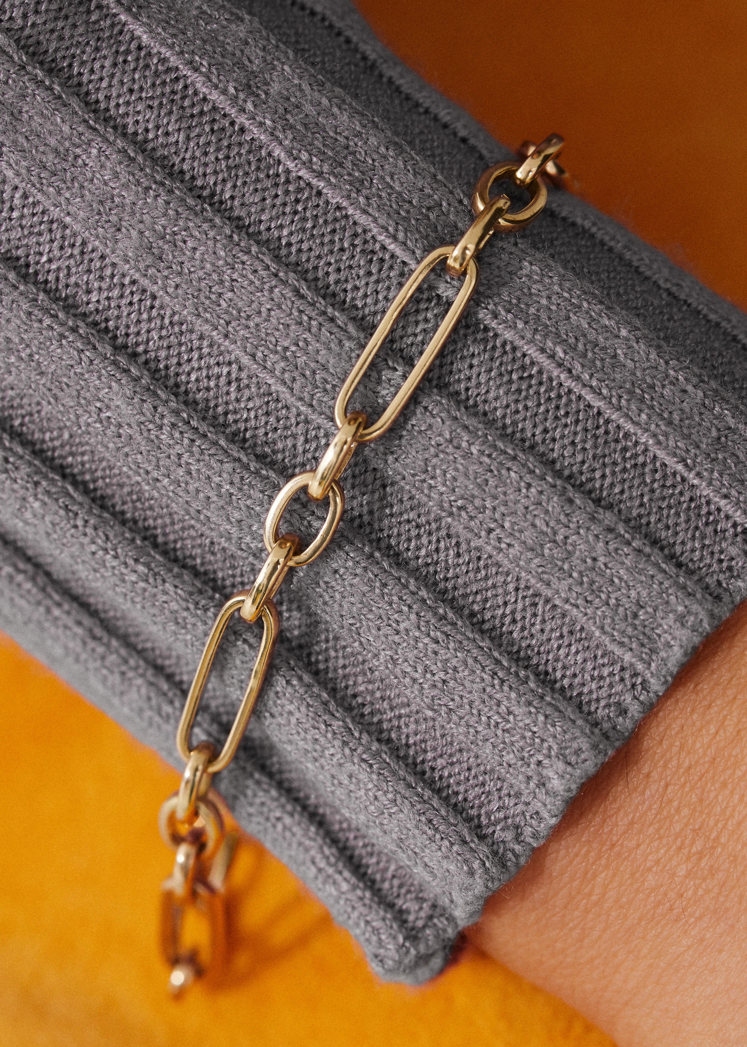Heavy Ouvert Handmade Chain Bracelet