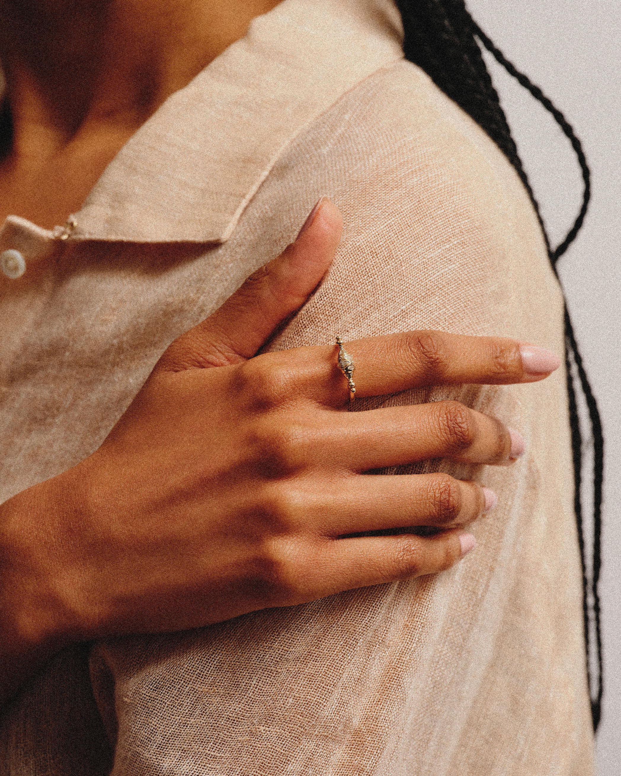 Ojo Mudra AZ Diamond Spinner Ring