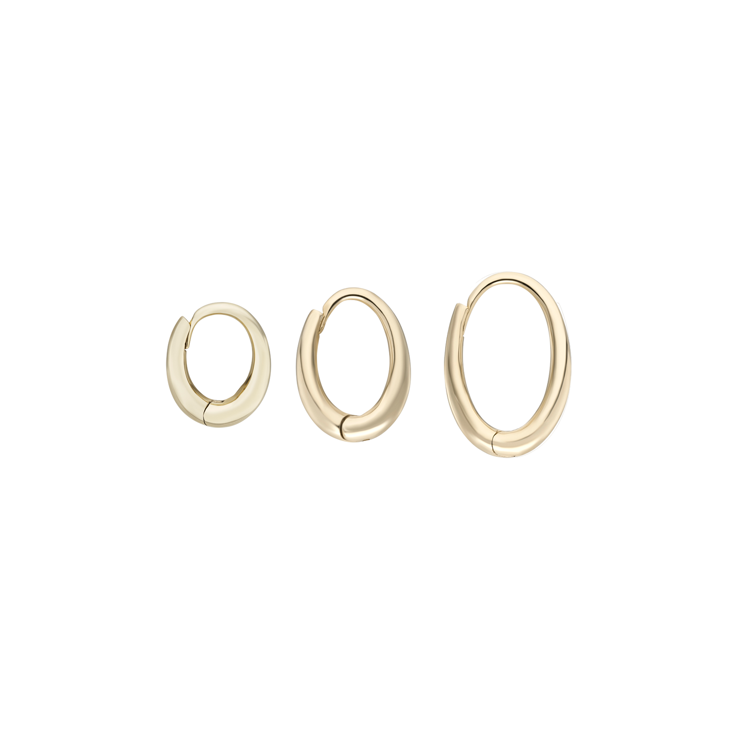 Dodu Oval Chunky Hoop