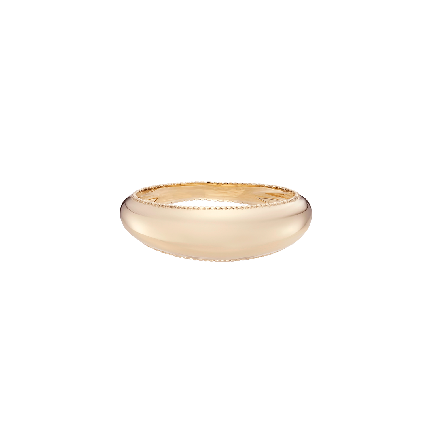 Dôme Milgrain Edged Ring