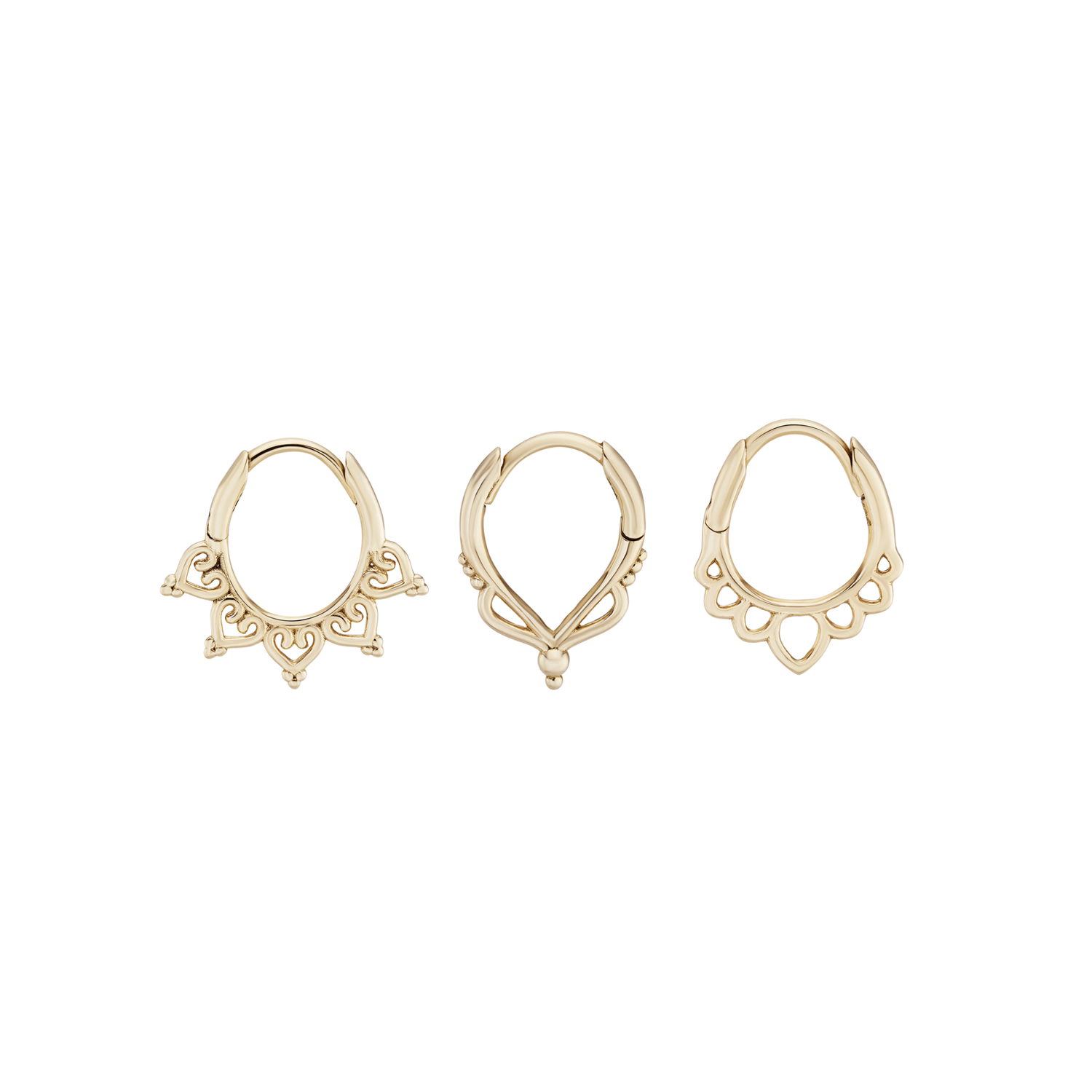 Dala Filigree Clicker Hoops