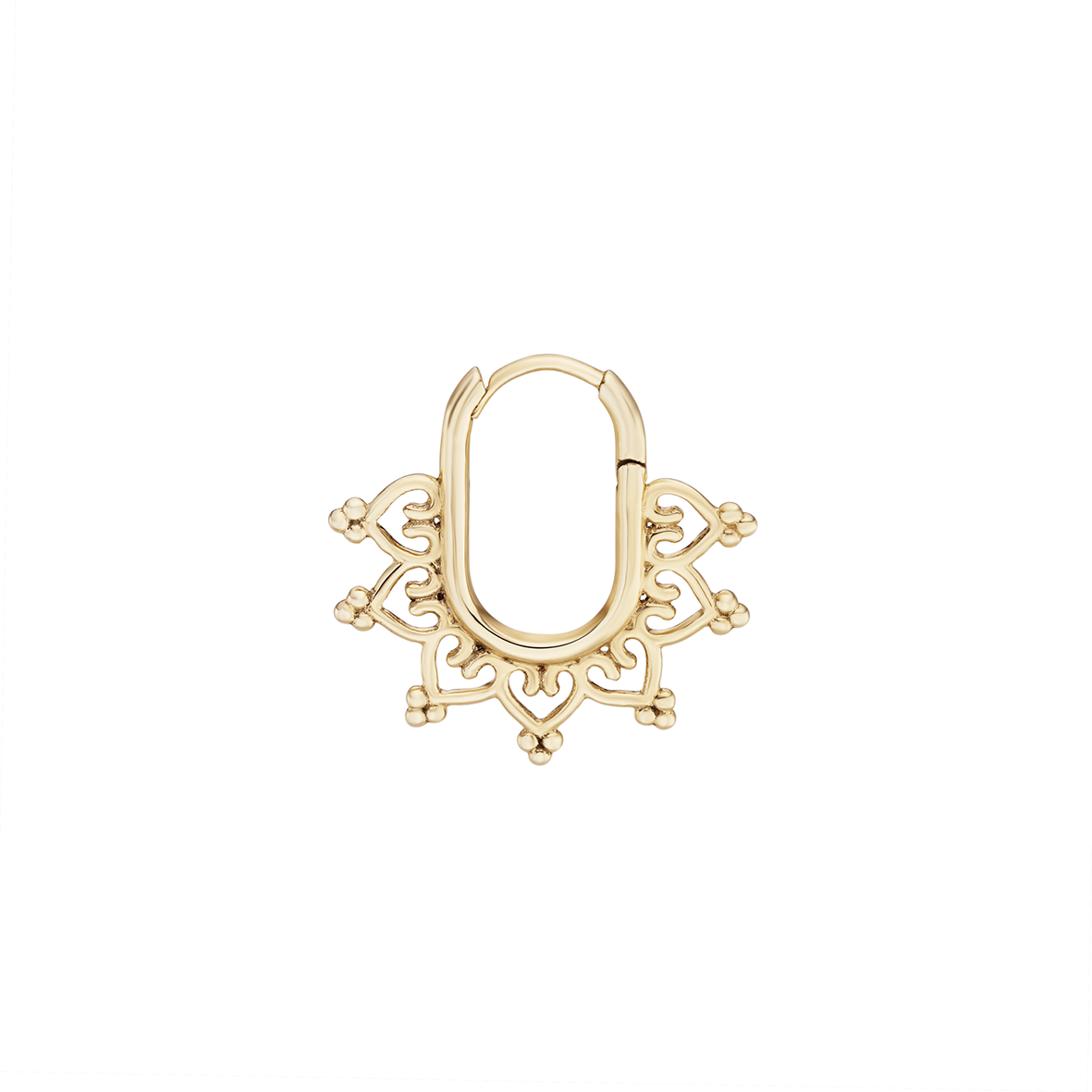Dala Canelle Oval Clicker Hoop