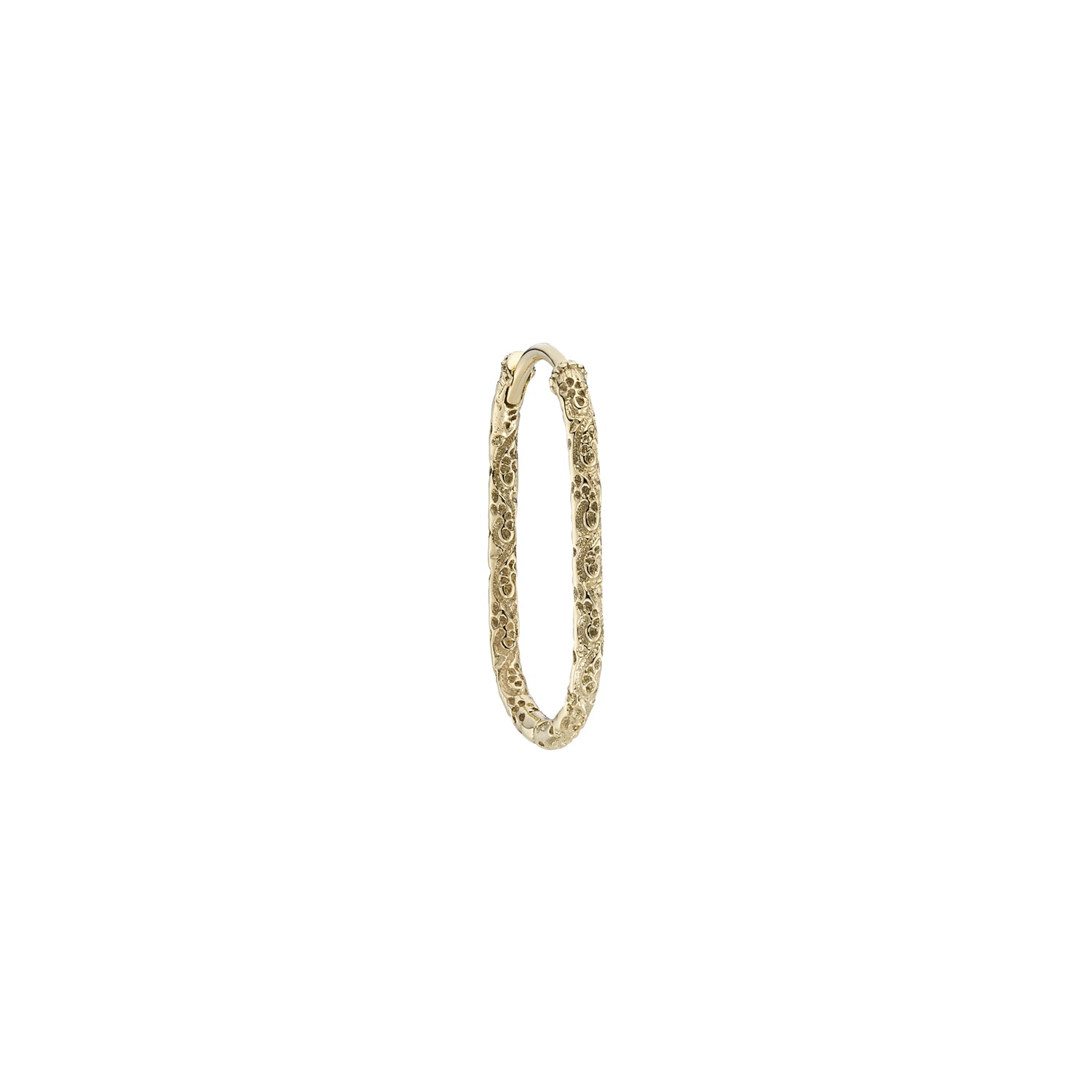 Engraved Oval Clicker Hoop