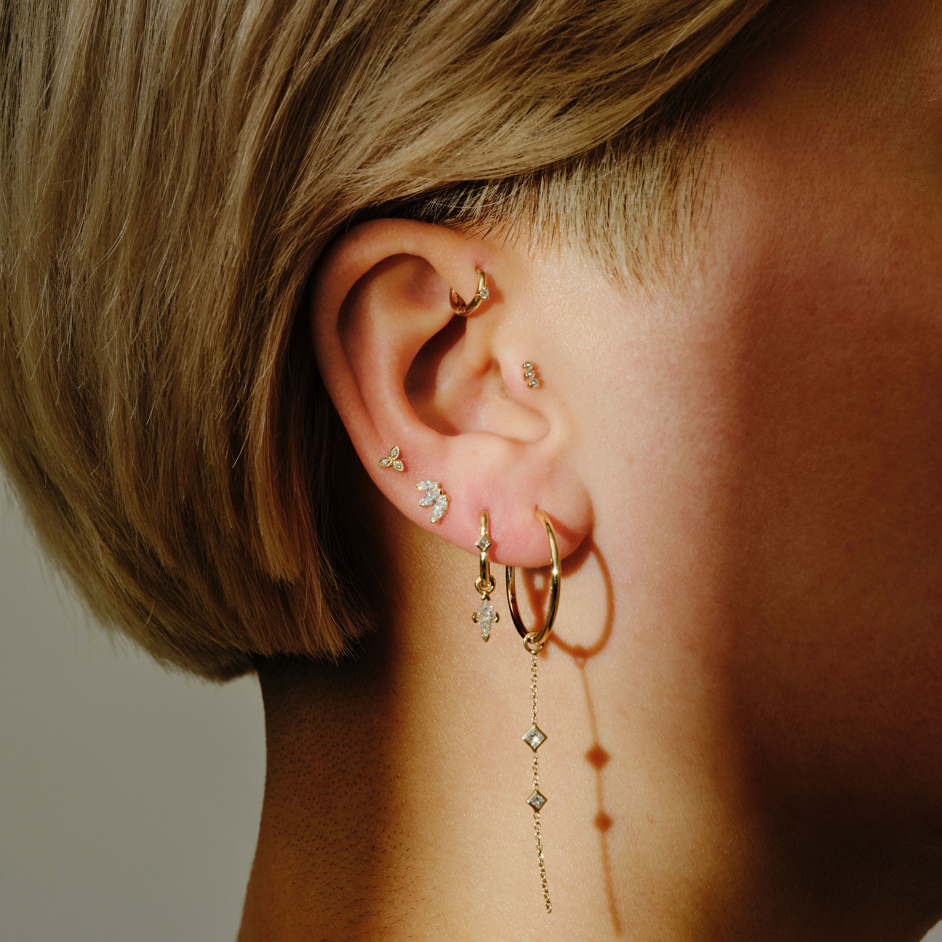 meteir by tomfoolery: Marquise Diamond Studs