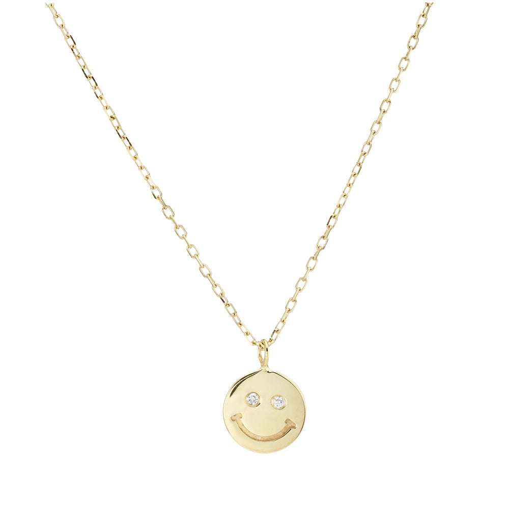 metier by tomfoolery: Happiness White Diamond Pendant