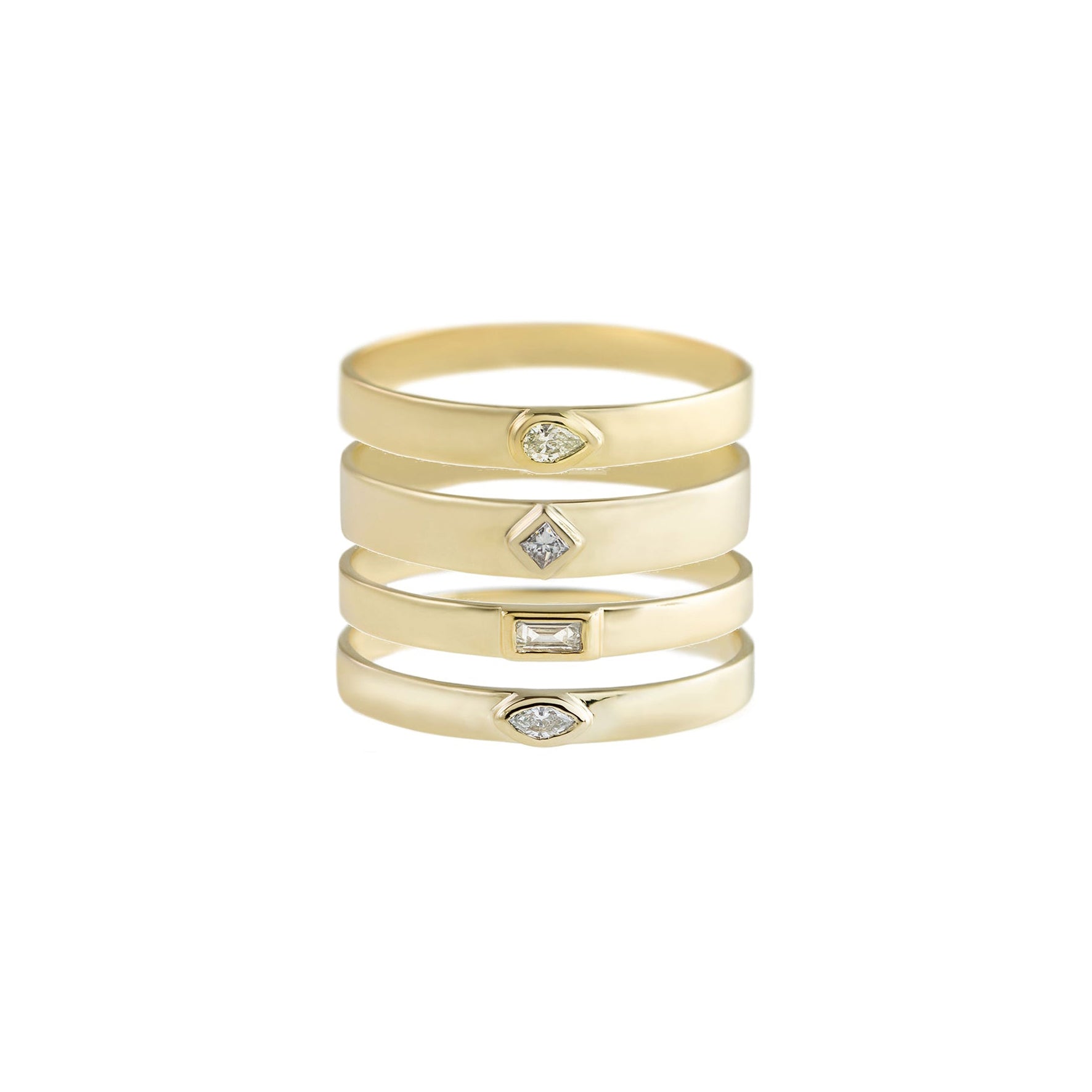 Diamond Flat Stacking Bands