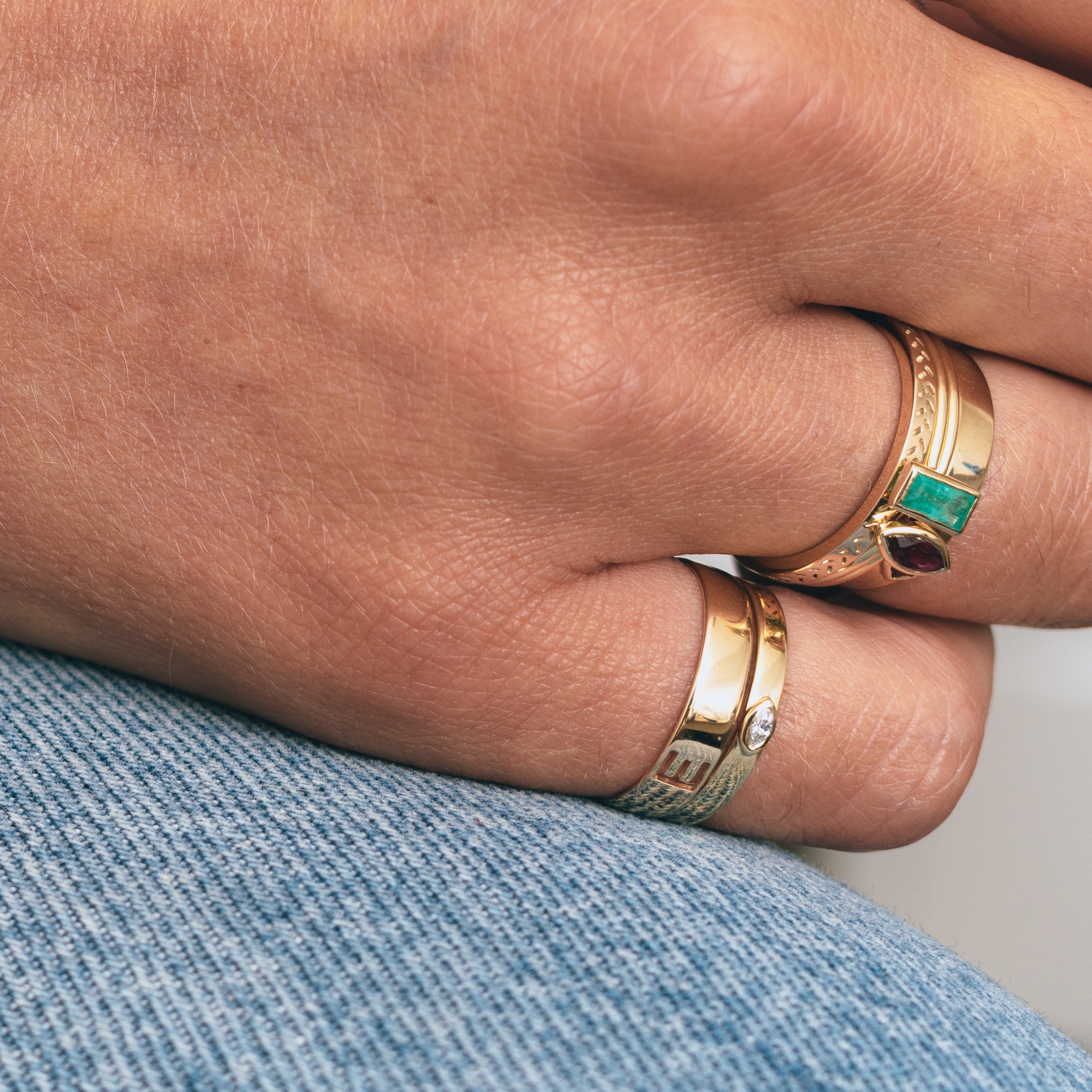 Diamond Flat Stacking Bands