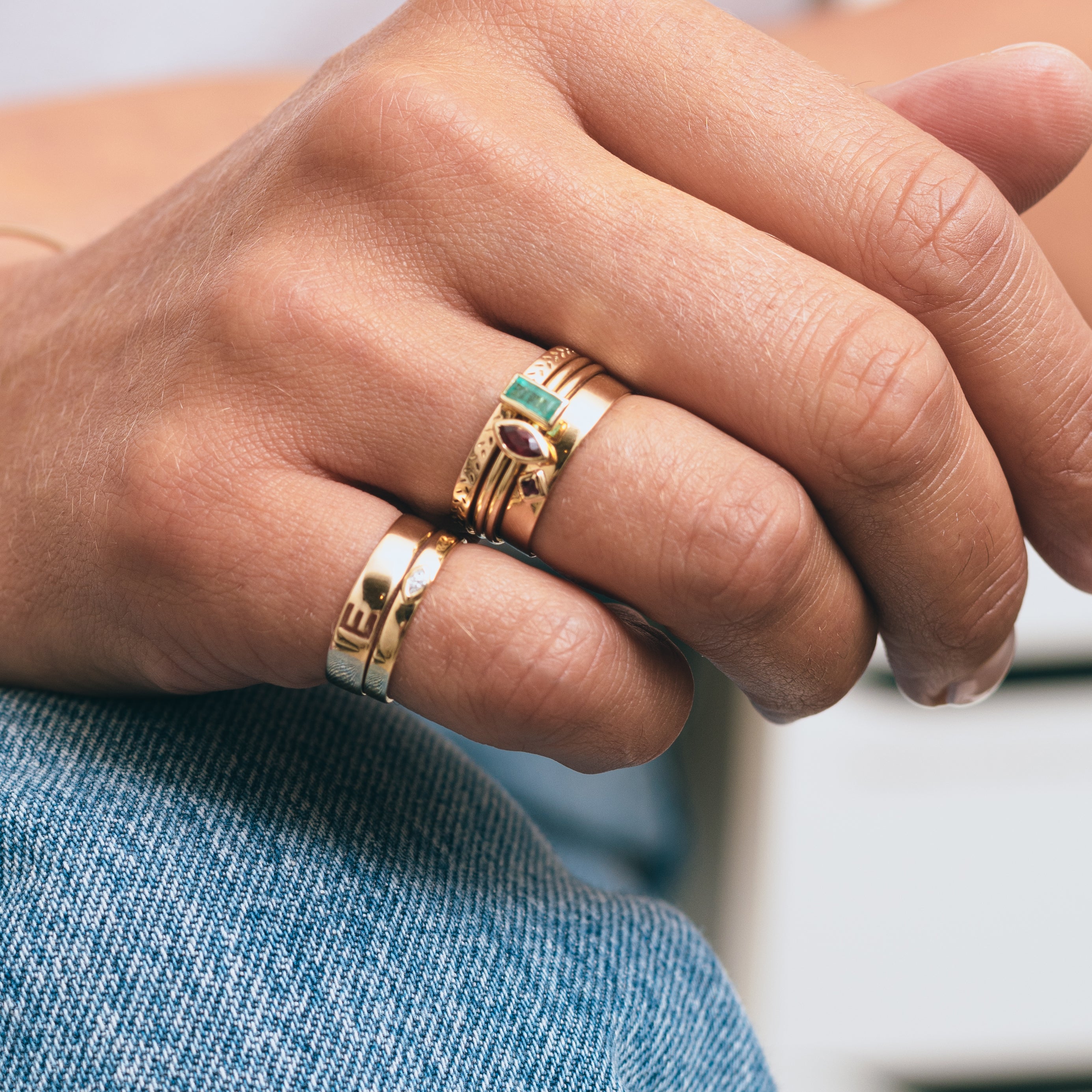 Diamond Flat Stacking Bands