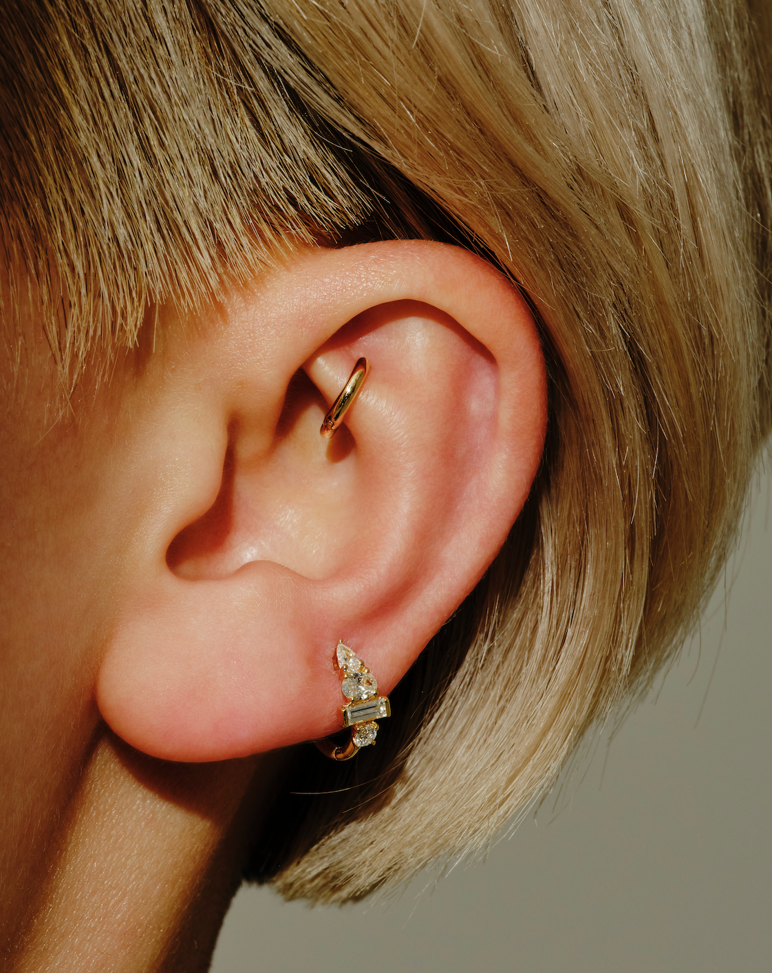 Multi Claw Gemstone Clicker Hoops
