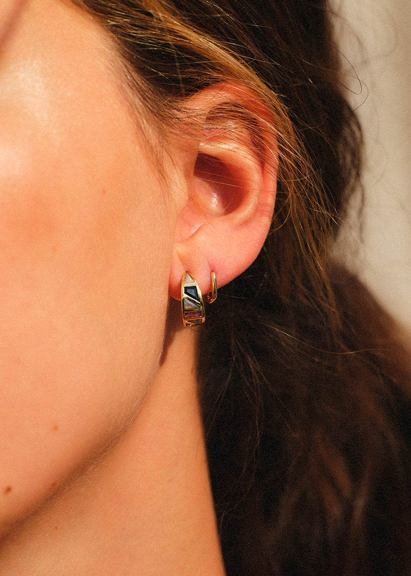 Small Pastel Tableau Hoops