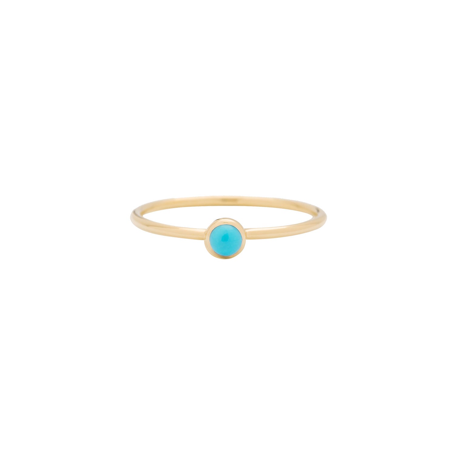 Round Cut Gemstone Stacking Ring