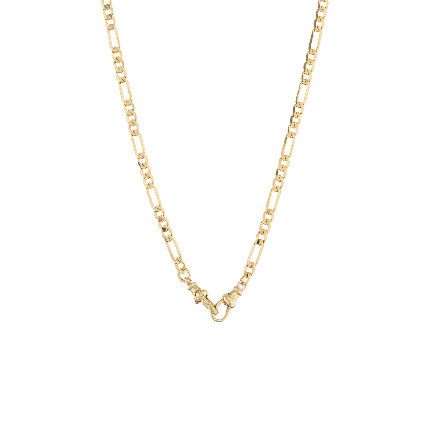 london flats chain -clasp closed on white background no plaque