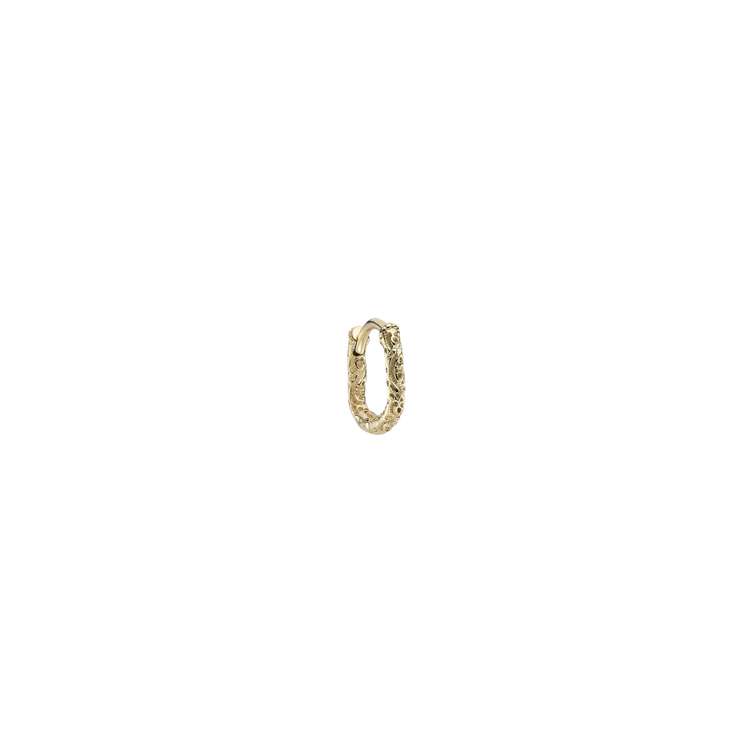 Engraved Oval Clicker Hoop